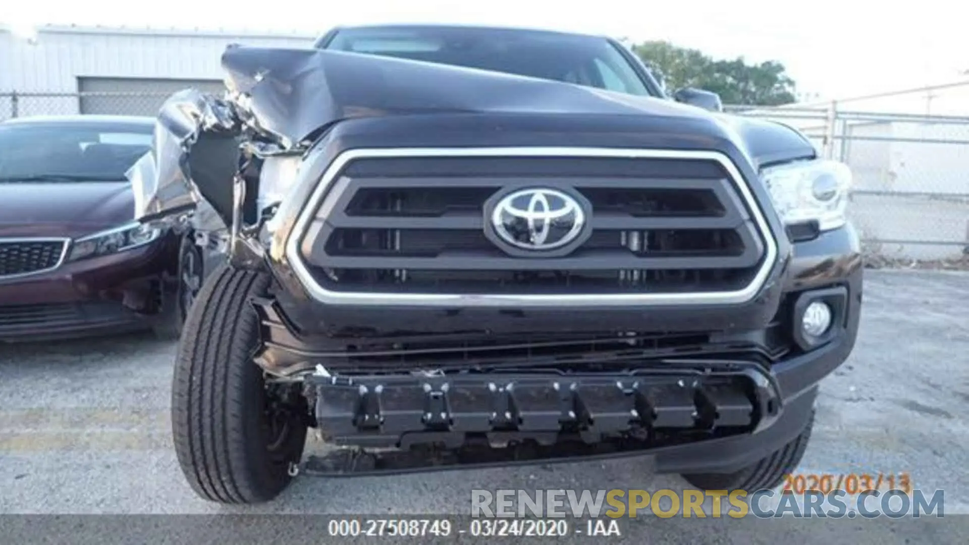 3 fotografías del automóvil dañado 5TFAX5GN0LX178632 TOYOTA TACOMA 2020