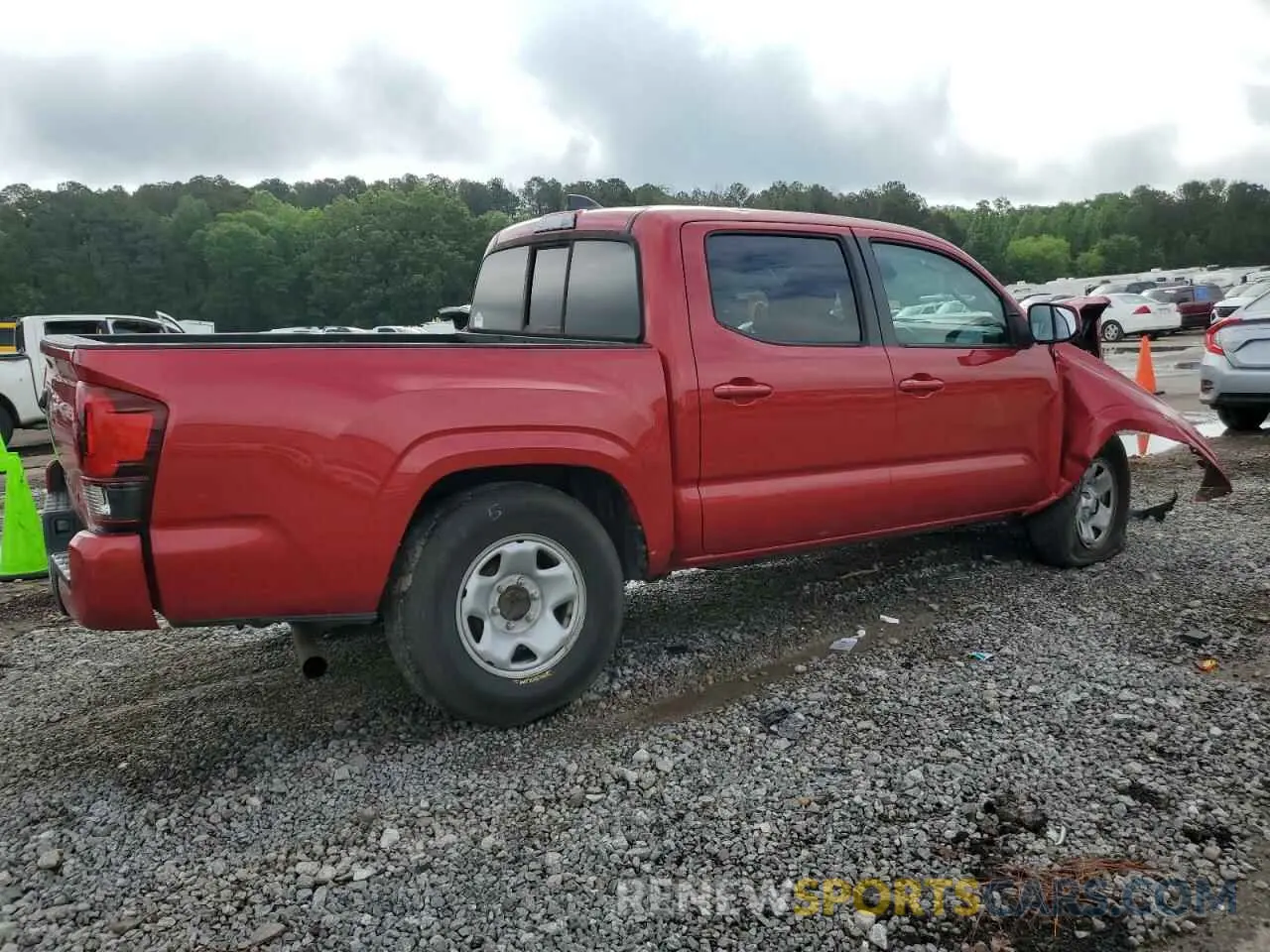 3 fotografías del automóvil dañado 5TFAX5GN5LX180571 TOYOTA TACOMA 2020