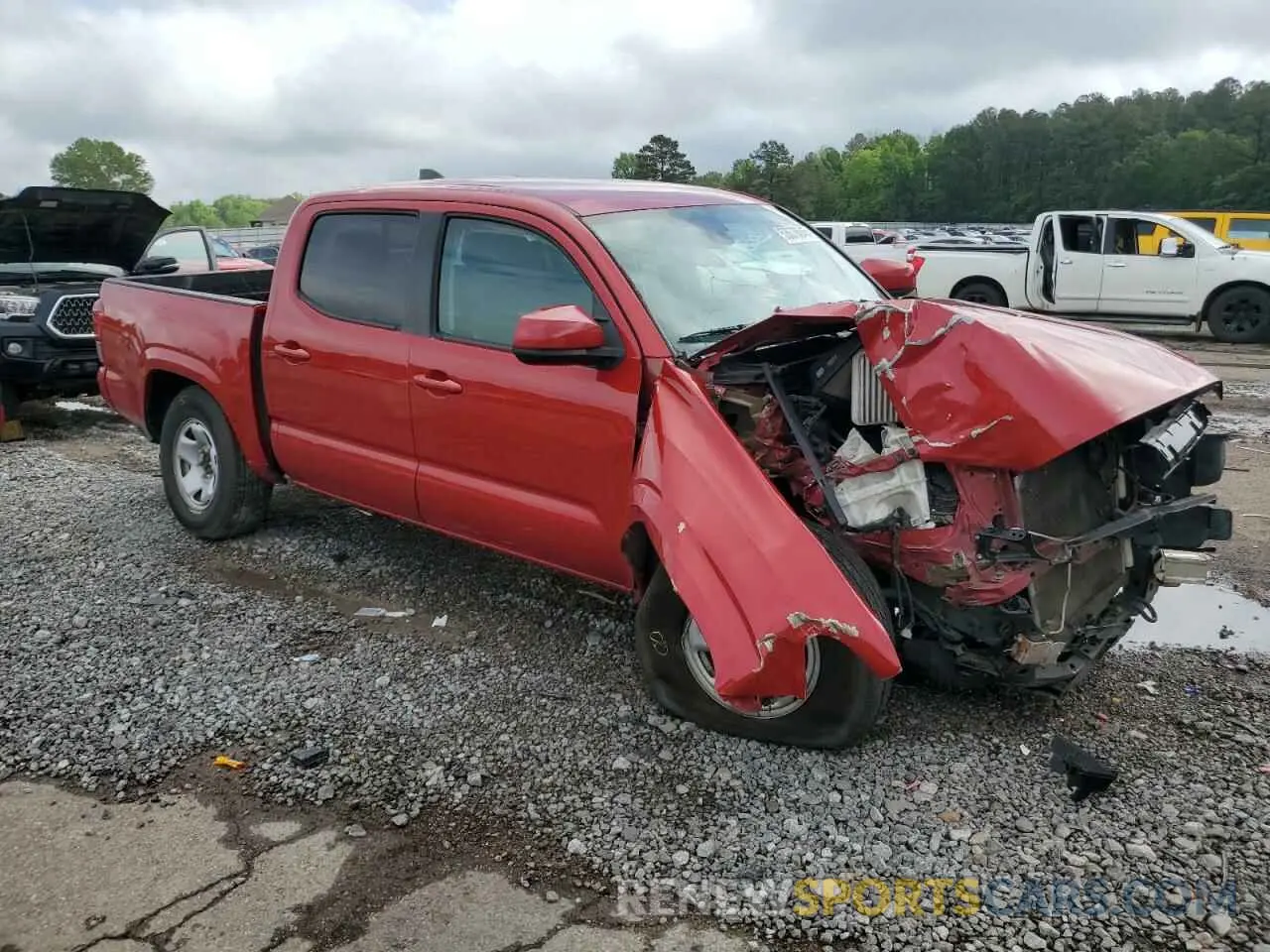 4 fotografías del automóvil dañado 5TFAX5GN5LX180571 TOYOTA TACOMA 2020