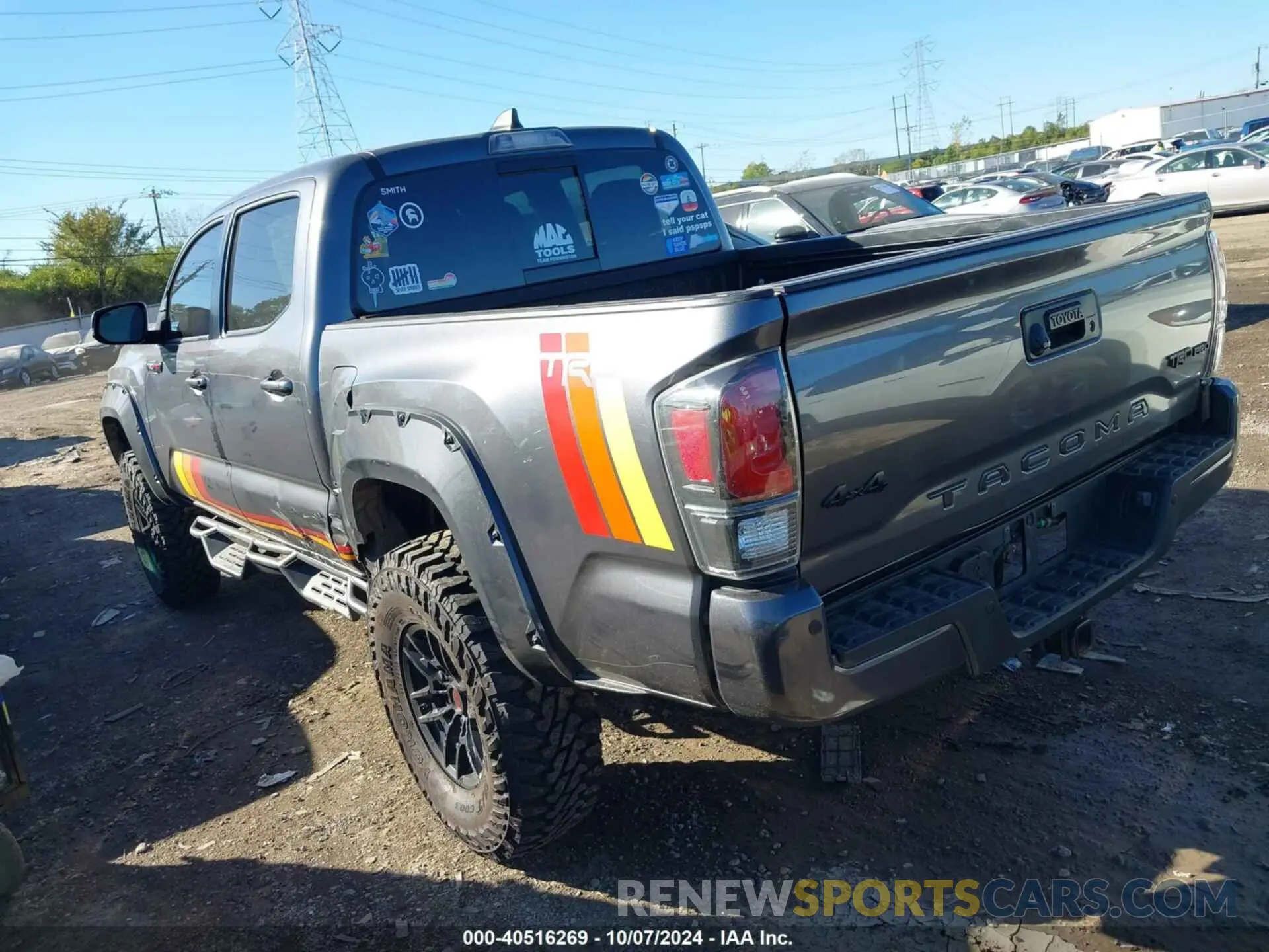3 fotografías del automóvil dañado 5TFCZ5AN1LX244200 TOYOTA TACOMA 2020