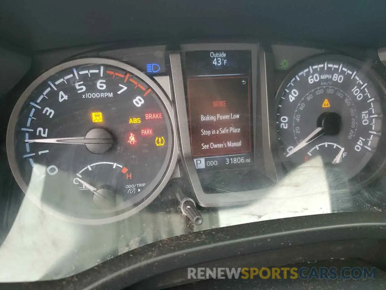 9 fotografías del automóvil dañado 5TFCZ5AN3LX215393 TOYOTA TACOMA 2020