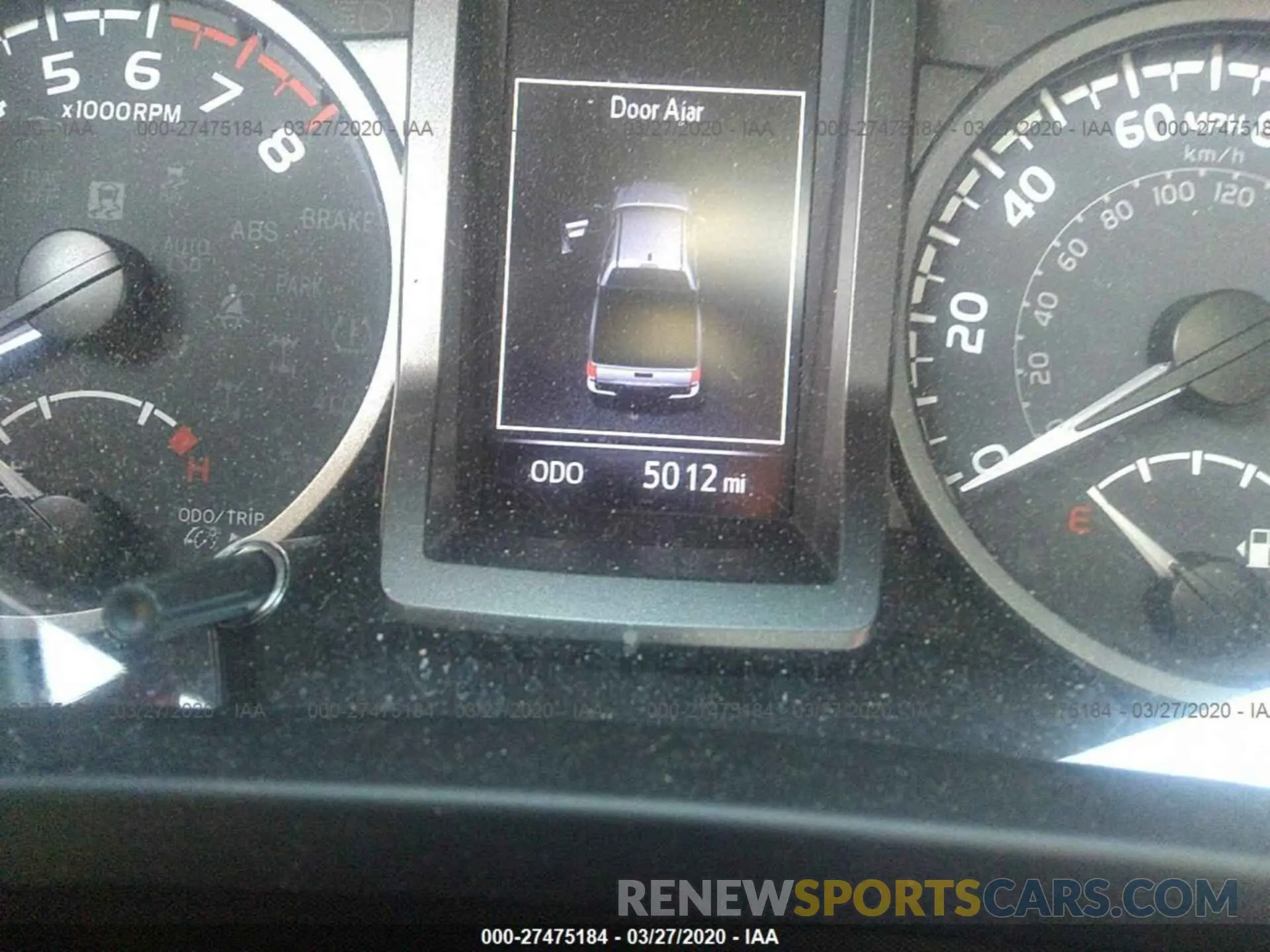 7 fotografías del automóvil dañado 5TFCZ5AN4LX216259 TOYOTA TACOMA 2020