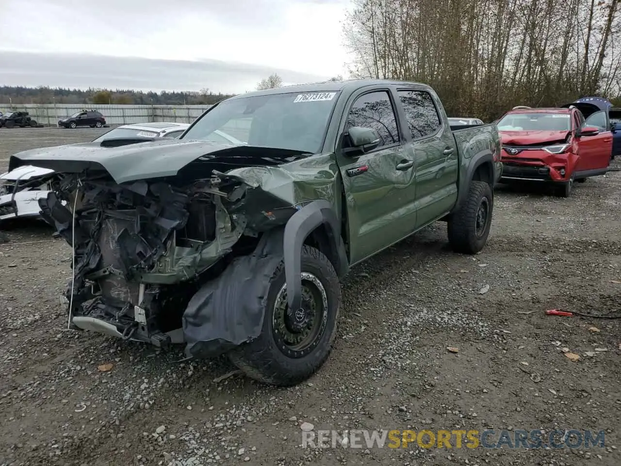 1 fotografías del automóvil dañado 5TFCZ5AN8LX241438 TOYOTA TACOMA 2020