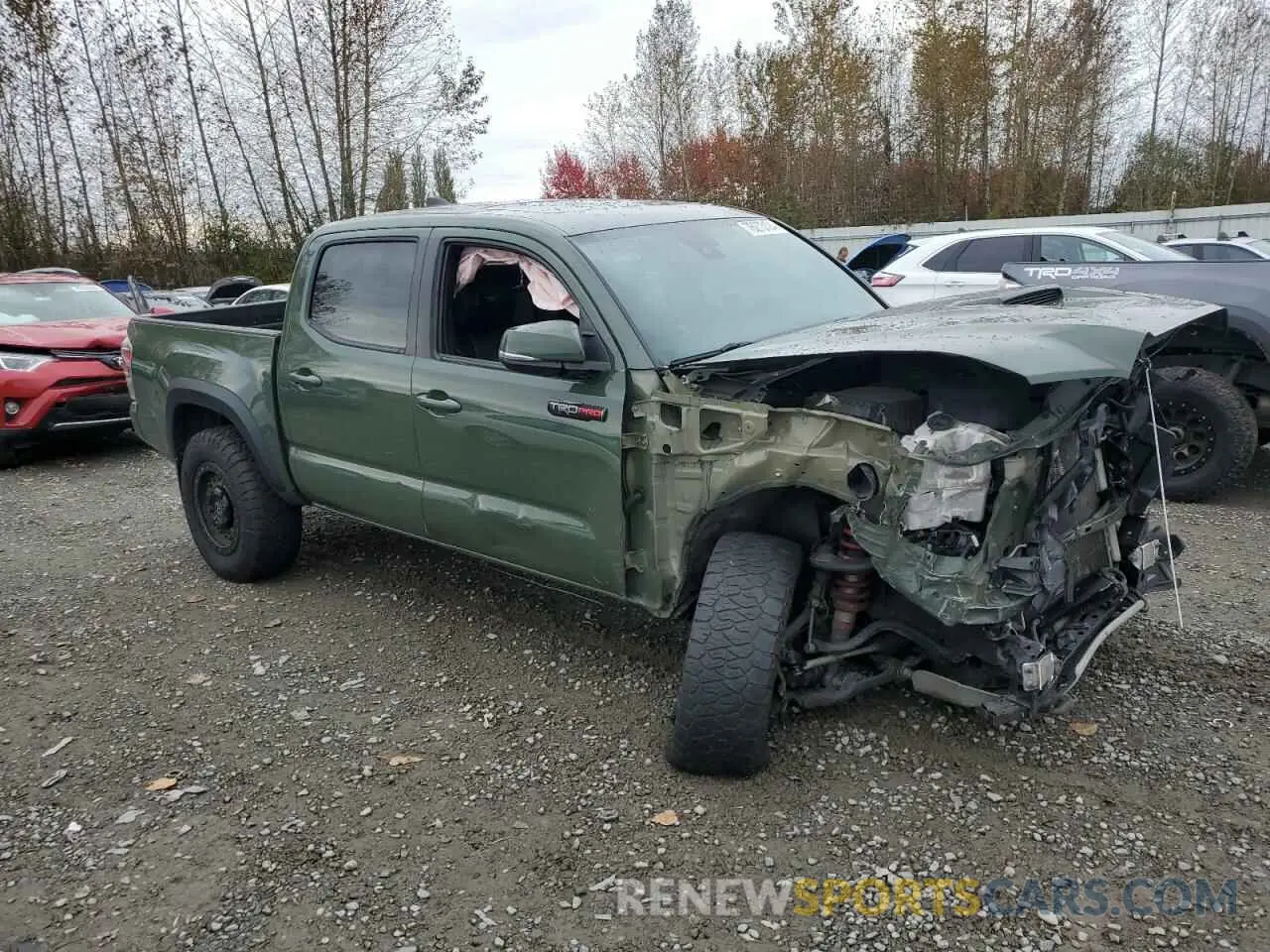 4 fotografías del automóvil dañado 5TFCZ5AN8LX241438 TOYOTA TACOMA 2020