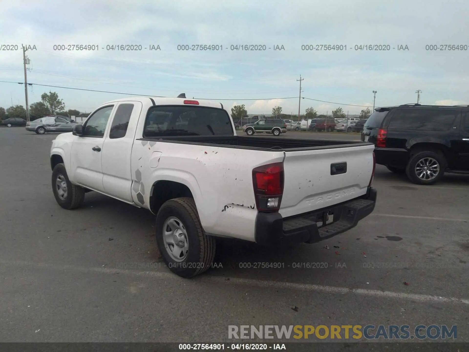 3 fotografías del automóvil dañado 5TFRX5GN2LX170647 TOYOTA TACOMA 2020