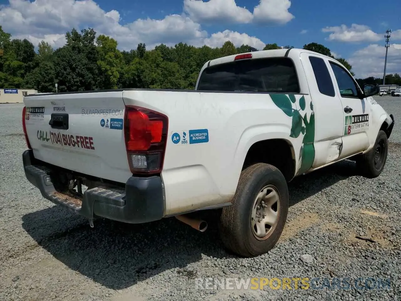4 fotografías del automóvil dañado 5TFRX5GN9LX173710 TOYOTA TACOMA 2020