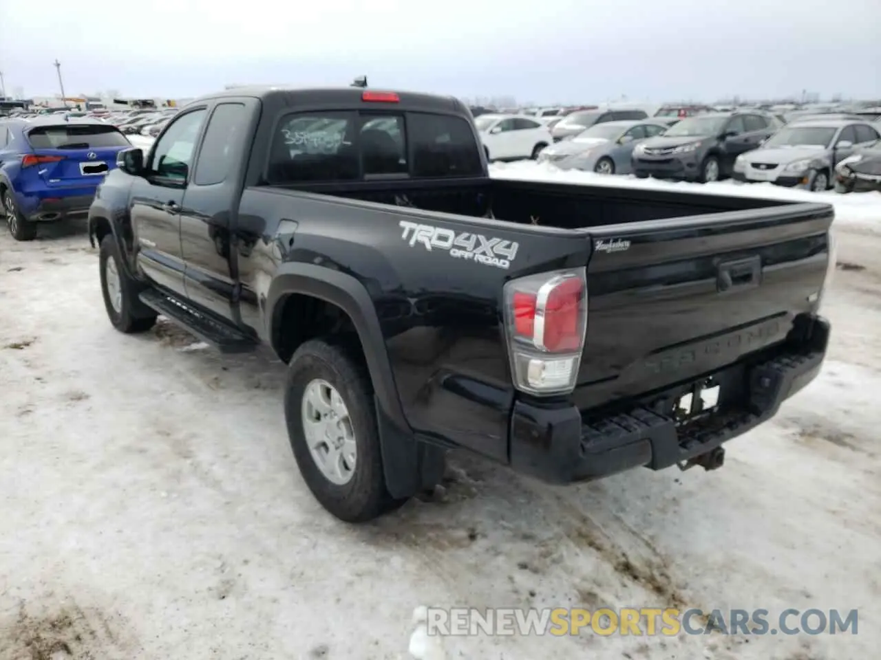 3 fotografías del automóvil dañado 5TFSZ5AN0LX212754 TOYOTA TACOMA 2020