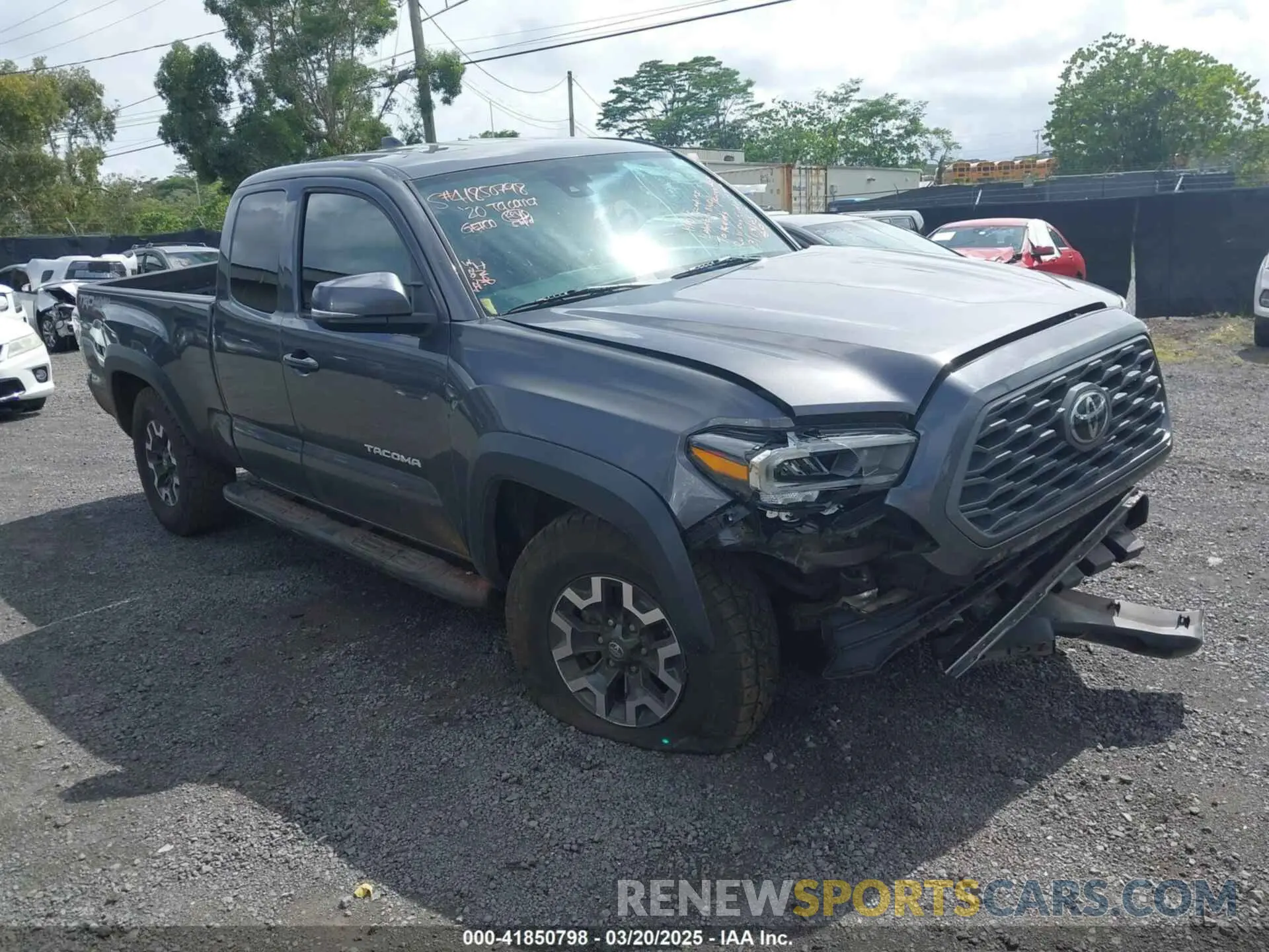 1 fotografías del automóvil dañado 5TFSZ5AN2LX222685 TOYOTA TACOMA 2020