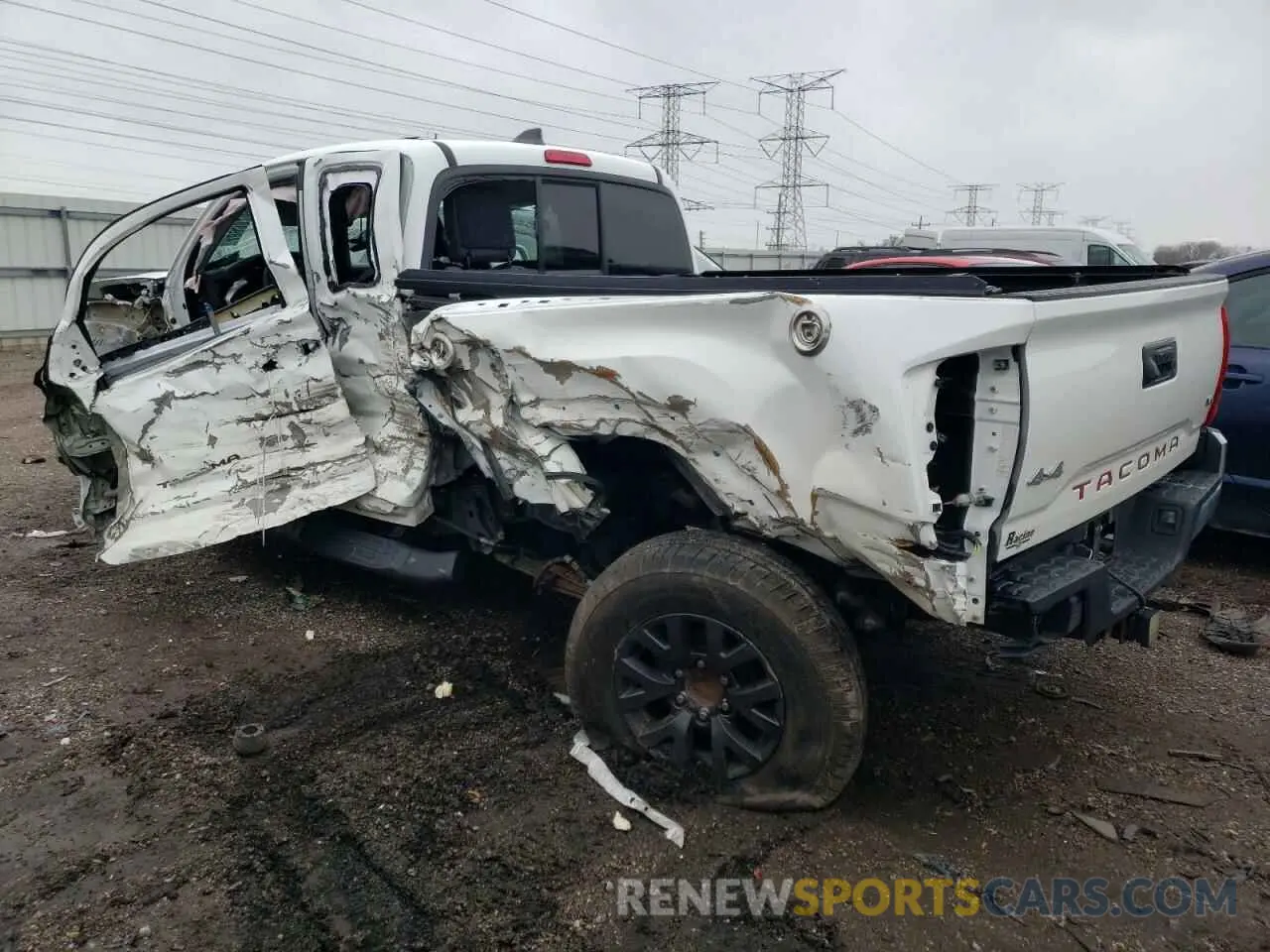 2 fotografías del automóvil dañado 5TFSZ5AN8LX216017 TOYOTA TACOMA 2020