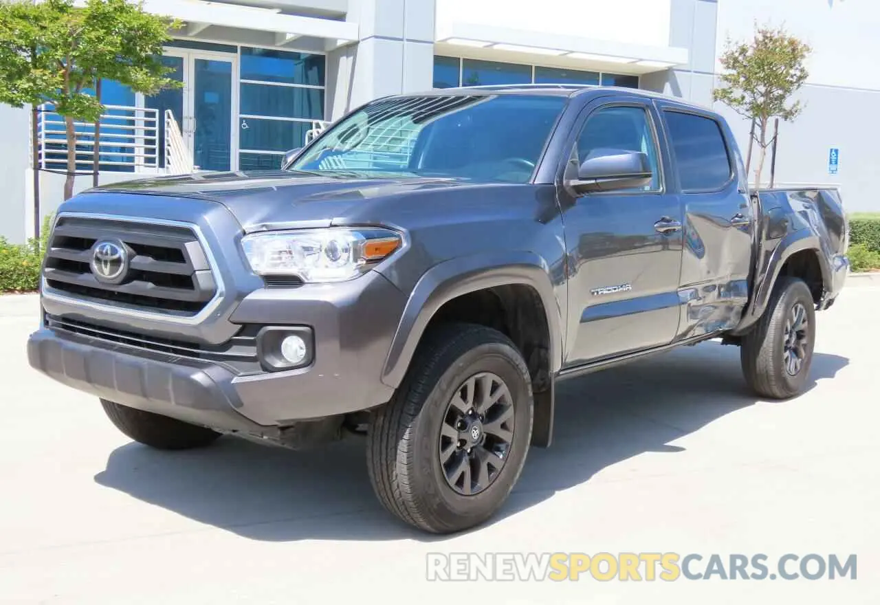 2 fotografías del automóvil dañado 3TMAZ5CN0MM156010 TOYOTA TACOMA 2021