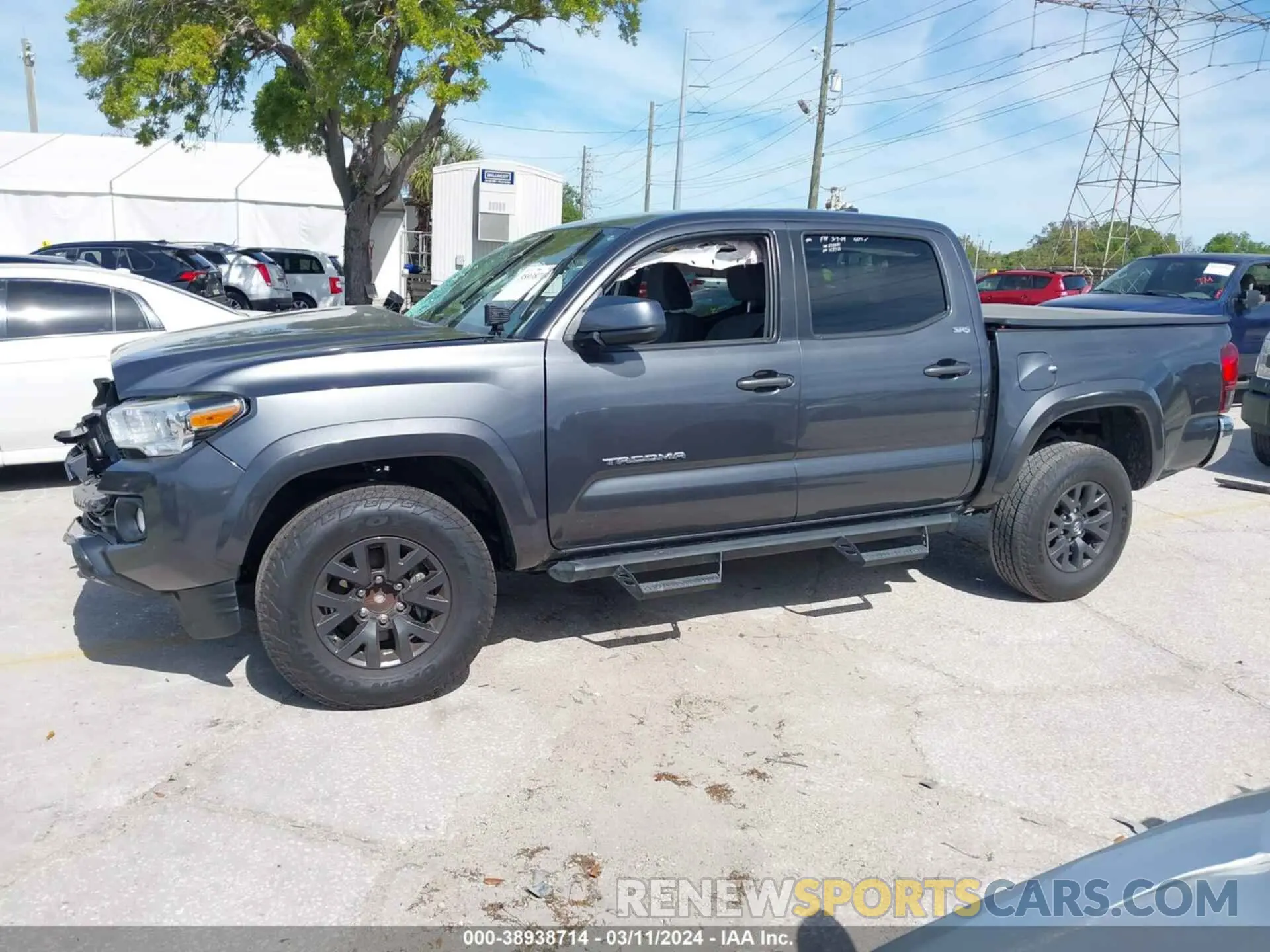 14 fotografías del automóvil dañado 3TMAZ5CN1MM142715 TOYOTA TACOMA 2021