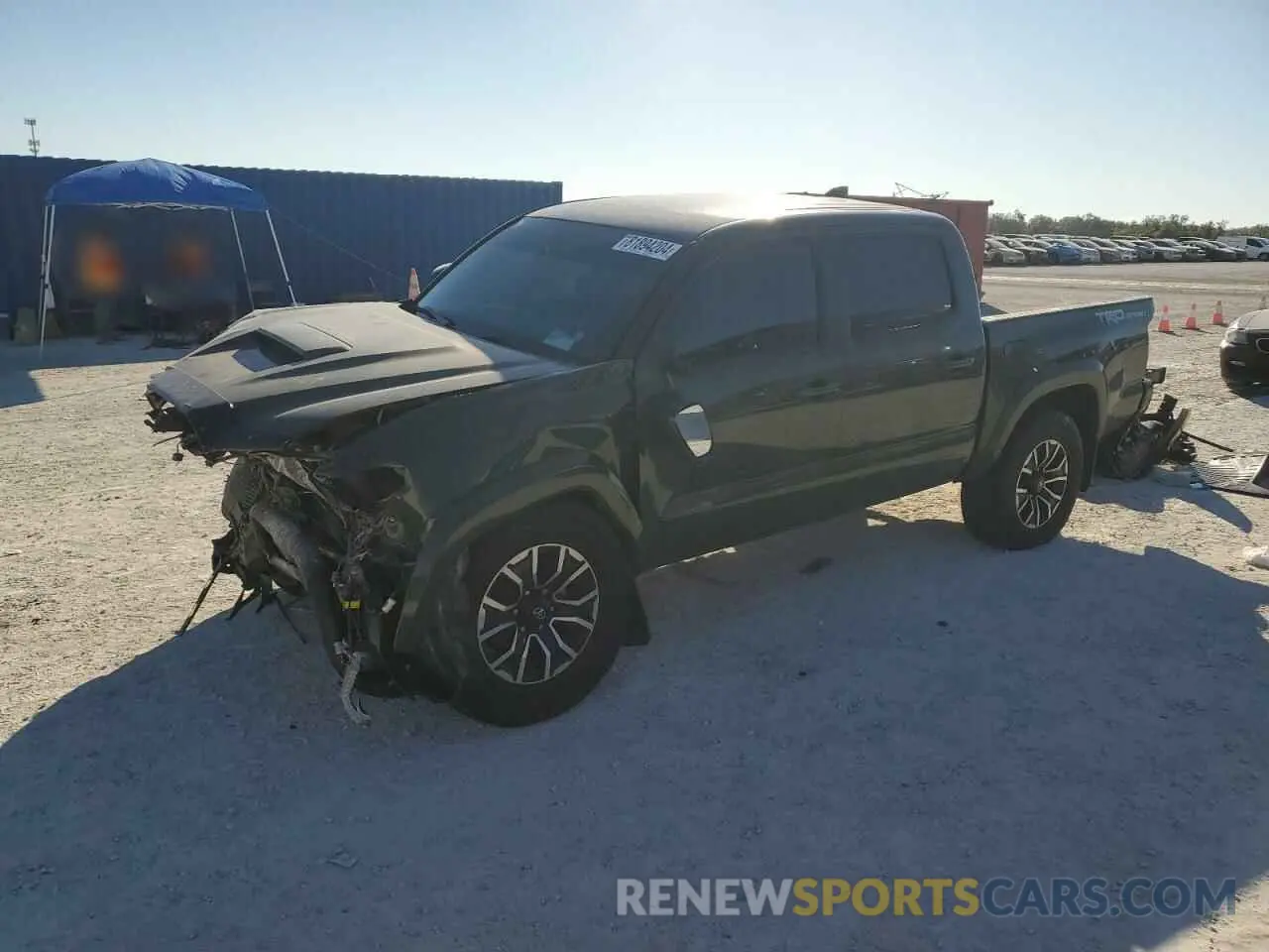1 fotografías del automóvil dañado 3TMAZ5CN1MM154816 TOYOTA TACOMA 2021