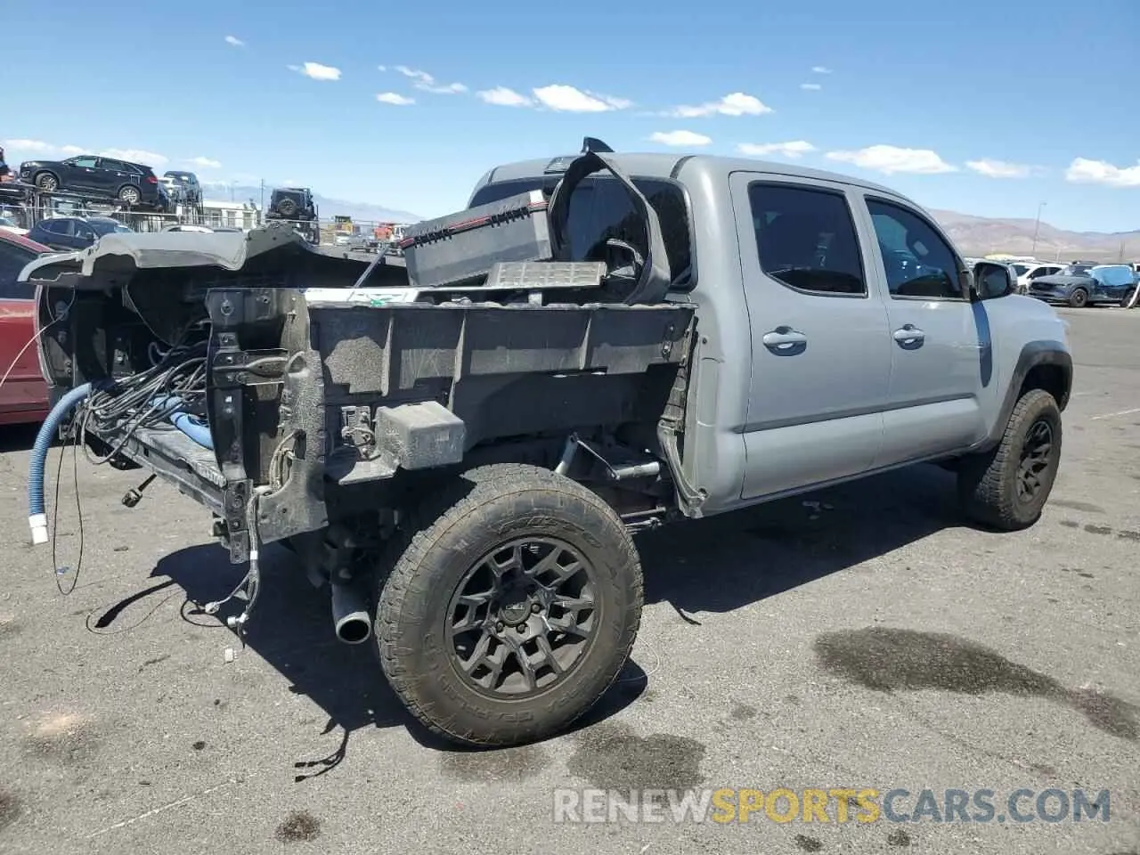 3 fotografías del automóvil dañado 3TMAZ5CN3MM154798 TOYOTA TACOMA 2021
