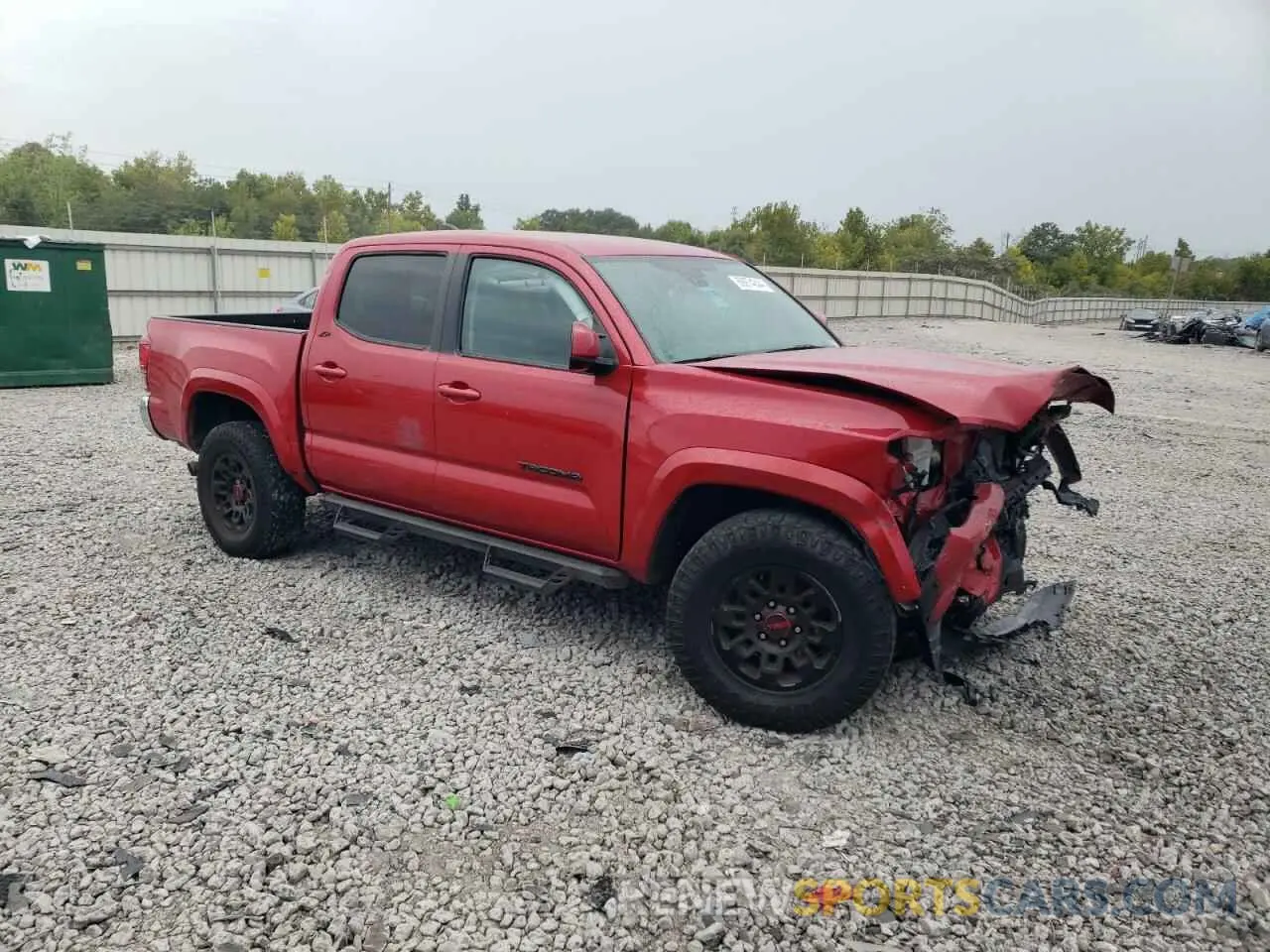 4 fotografías del automóvil dañado 3TMAZ5CN4MM147343 TOYOTA TACOMA 2021