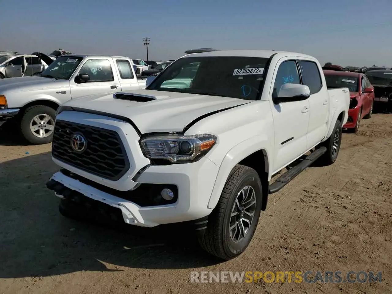 2 fotografías del automóvil dañado 3TMAZ5CN6MM140880 TOYOTA TACOMA 2021