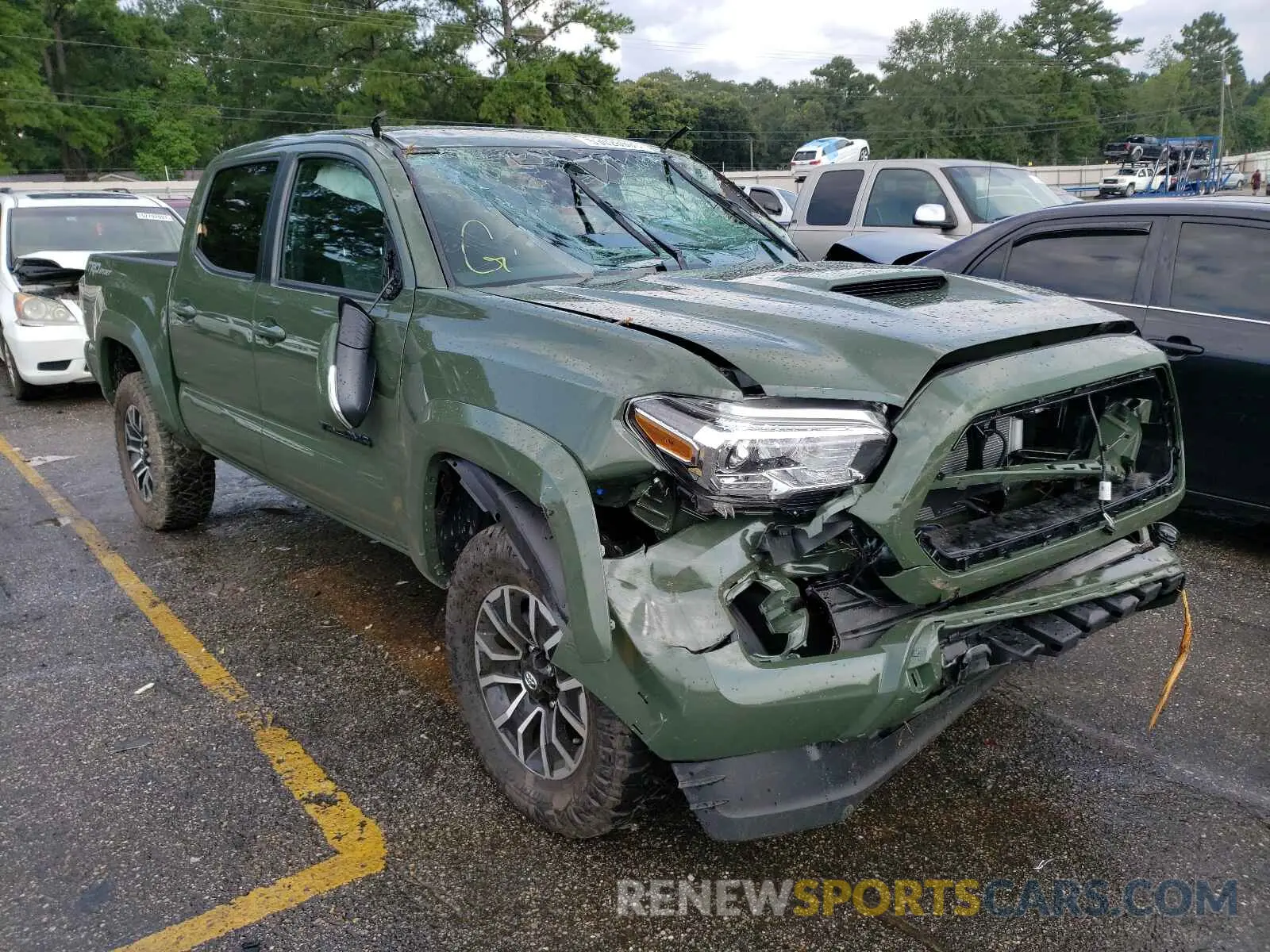 1 fotografías del automóvil dañado 3TMAZ5CN6MM155024 TOYOTA TACOMA 2021