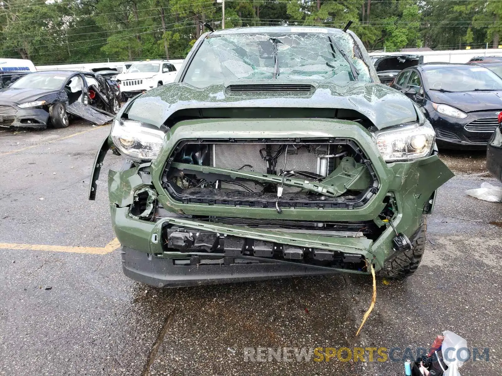9 fotografías del automóvil dañado 3TMAZ5CN6MM155024 TOYOTA TACOMA 2021
