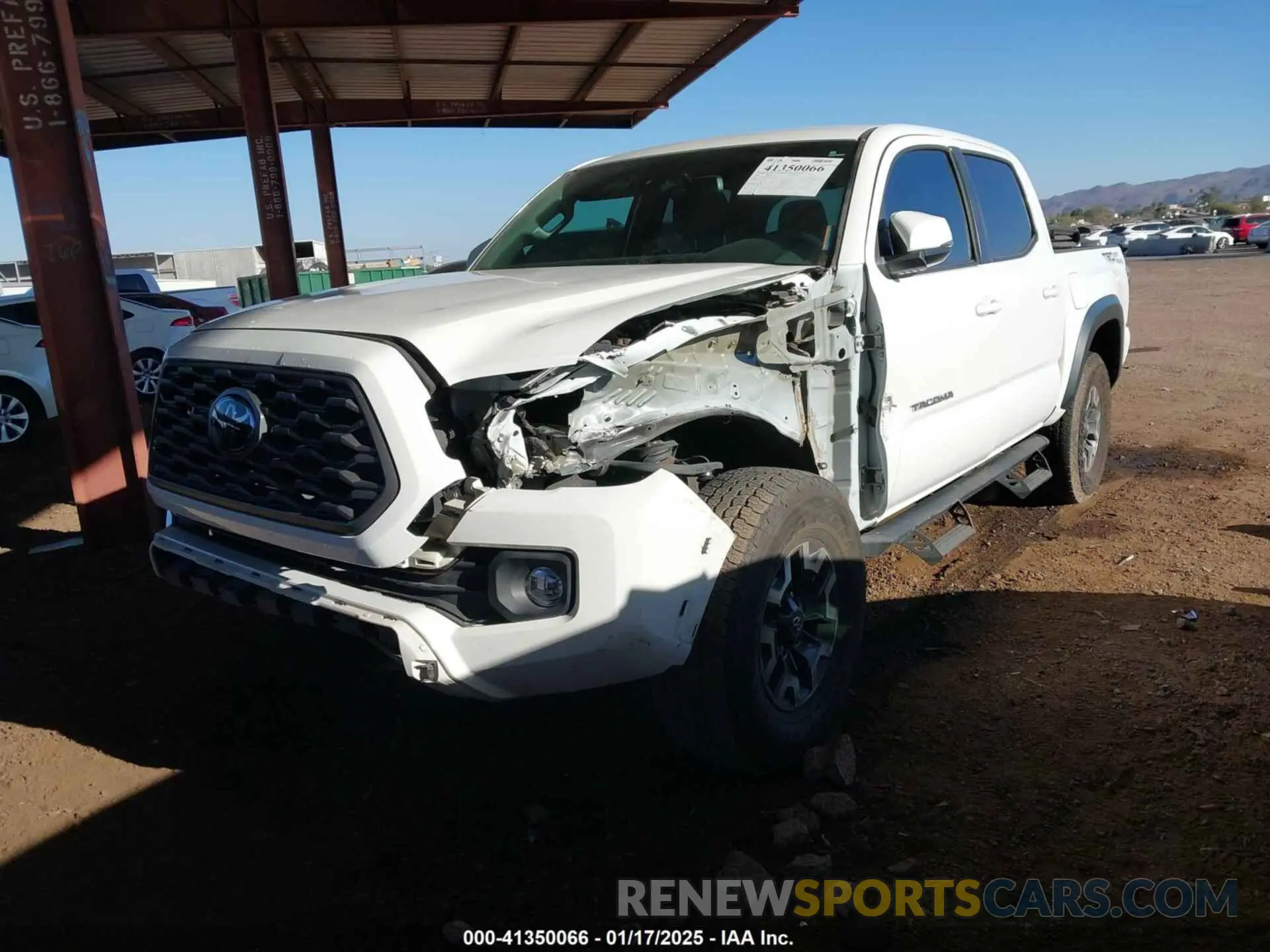 2 fotografías del automóvil dañado 3TMAZ5CN7MM153055 TOYOTA TACOMA 2021