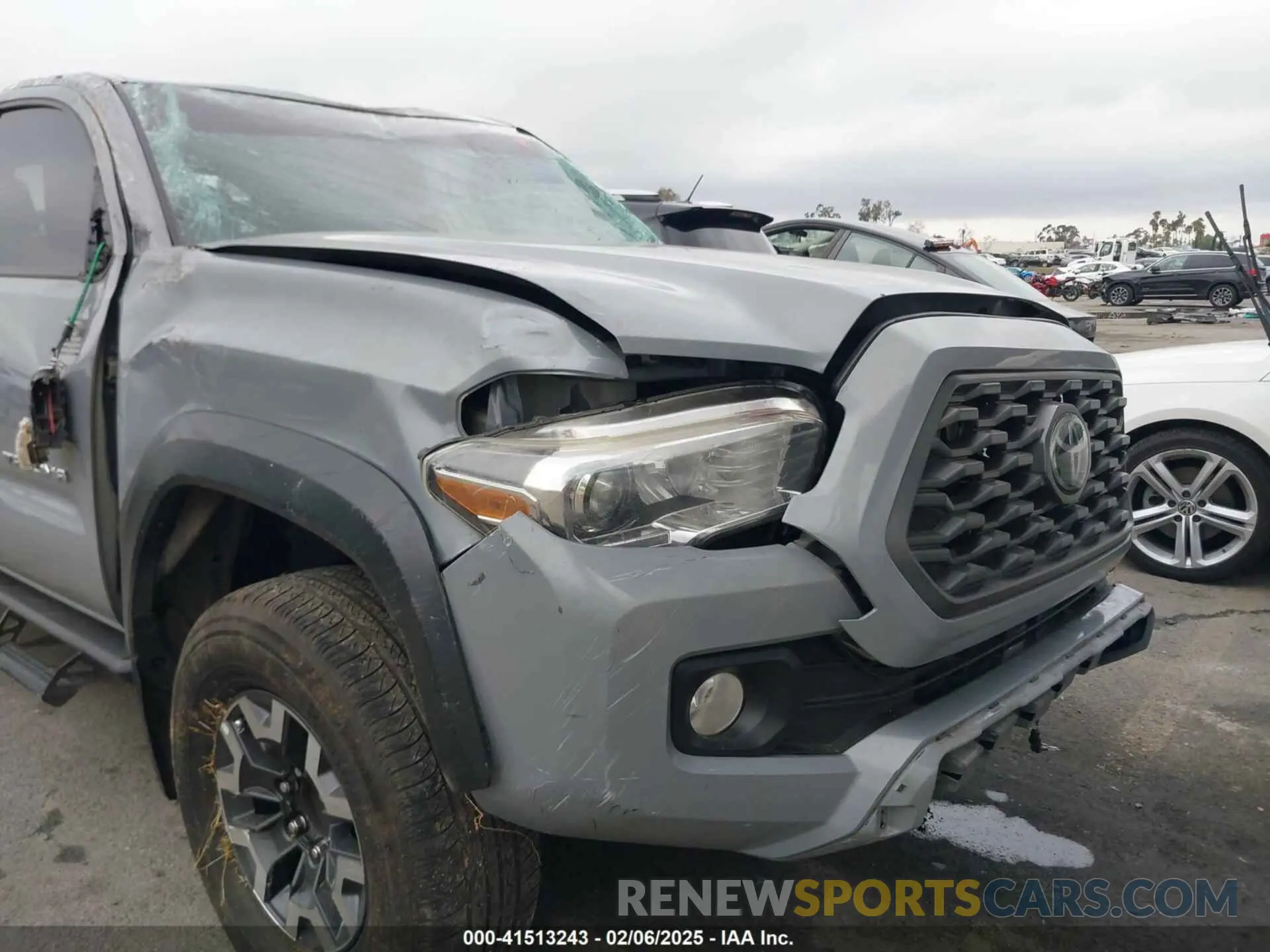6 fotografías del automóvil dañado 3TMAZ5CN8MM140976 TOYOTA TACOMA 2021