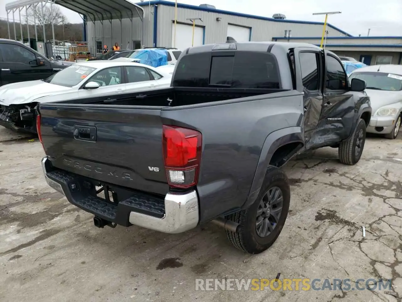 4 fotografías del automóvil dañado 3TMAZ5CN9MM153039 TOYOTA TACOMA 2021