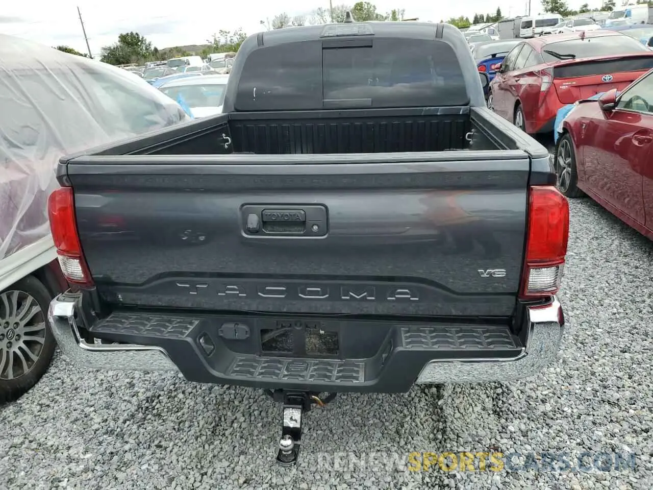 6 fotografías del automóvil dañado 3TMAZ5CNXMM156385 TOYOTA TACOMA 2021