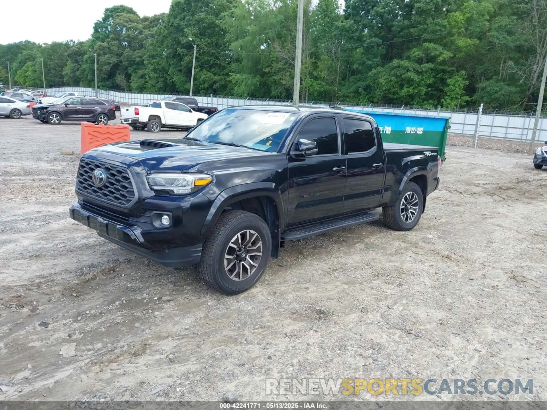 2 fotografías del automóvil dañado 3TMBZ5DN1MM031813 TOYOTA TACOMA 2021