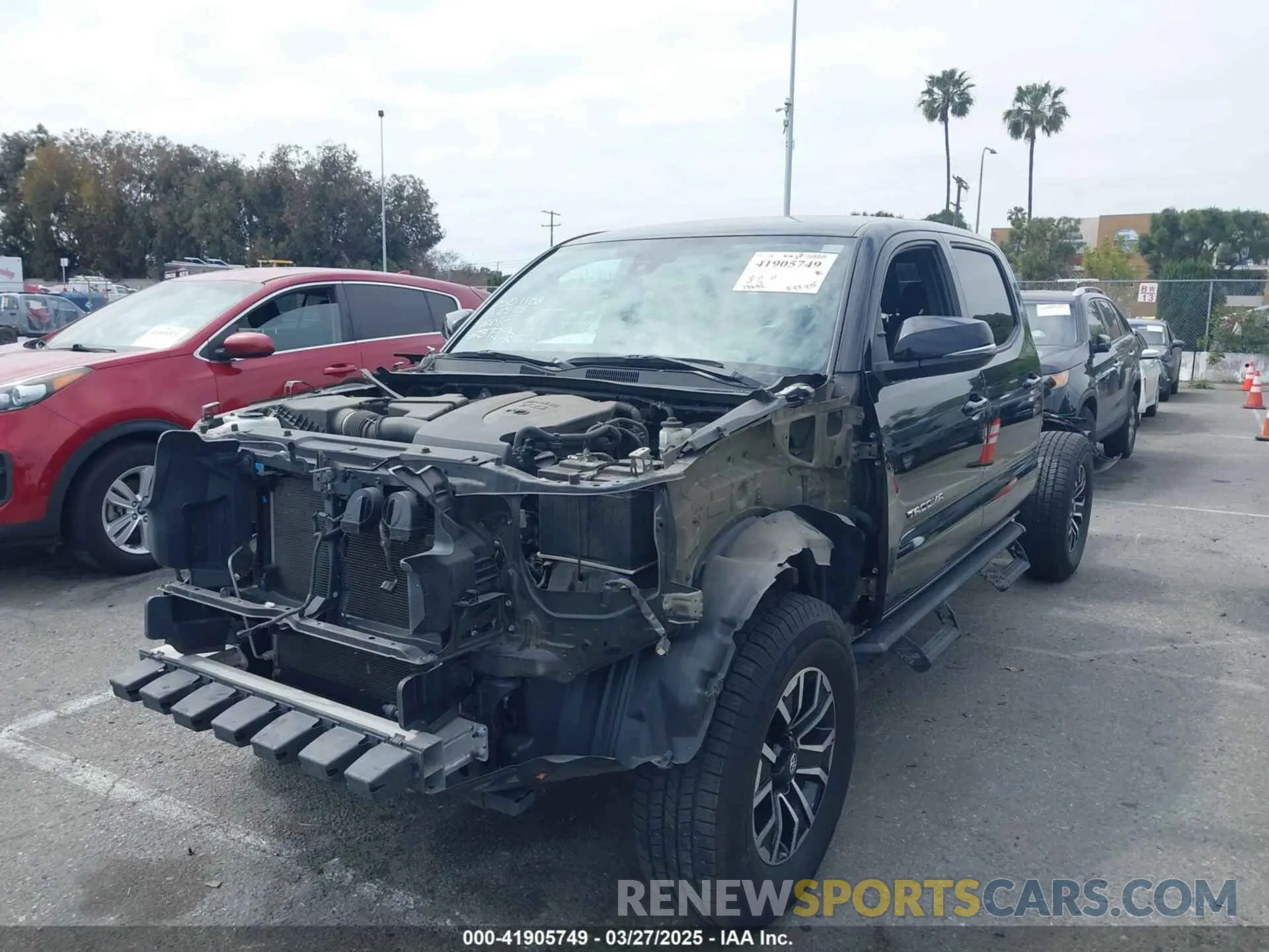 6 fotografías del automóvil dañado 3TMBZ5DN3MM031912 TOYOTA TACOMA 2021