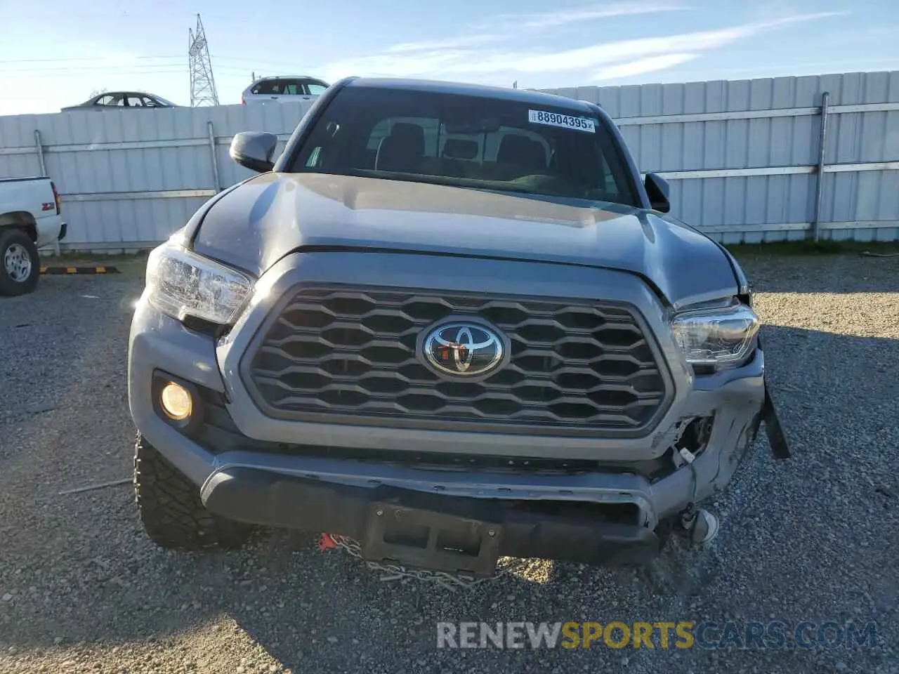 5 fotografías del automóvil dañado 3TMCZ5AN0MM387047 TOYOTA TACOMA 2021