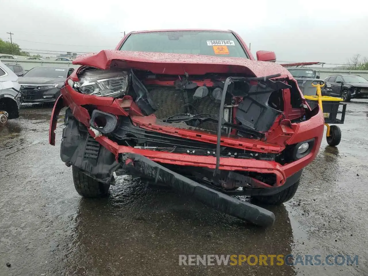 5 fotografías del automóvil dañado 3TMCZ5AN0MM404638 TOYOTA TACOMA 2021