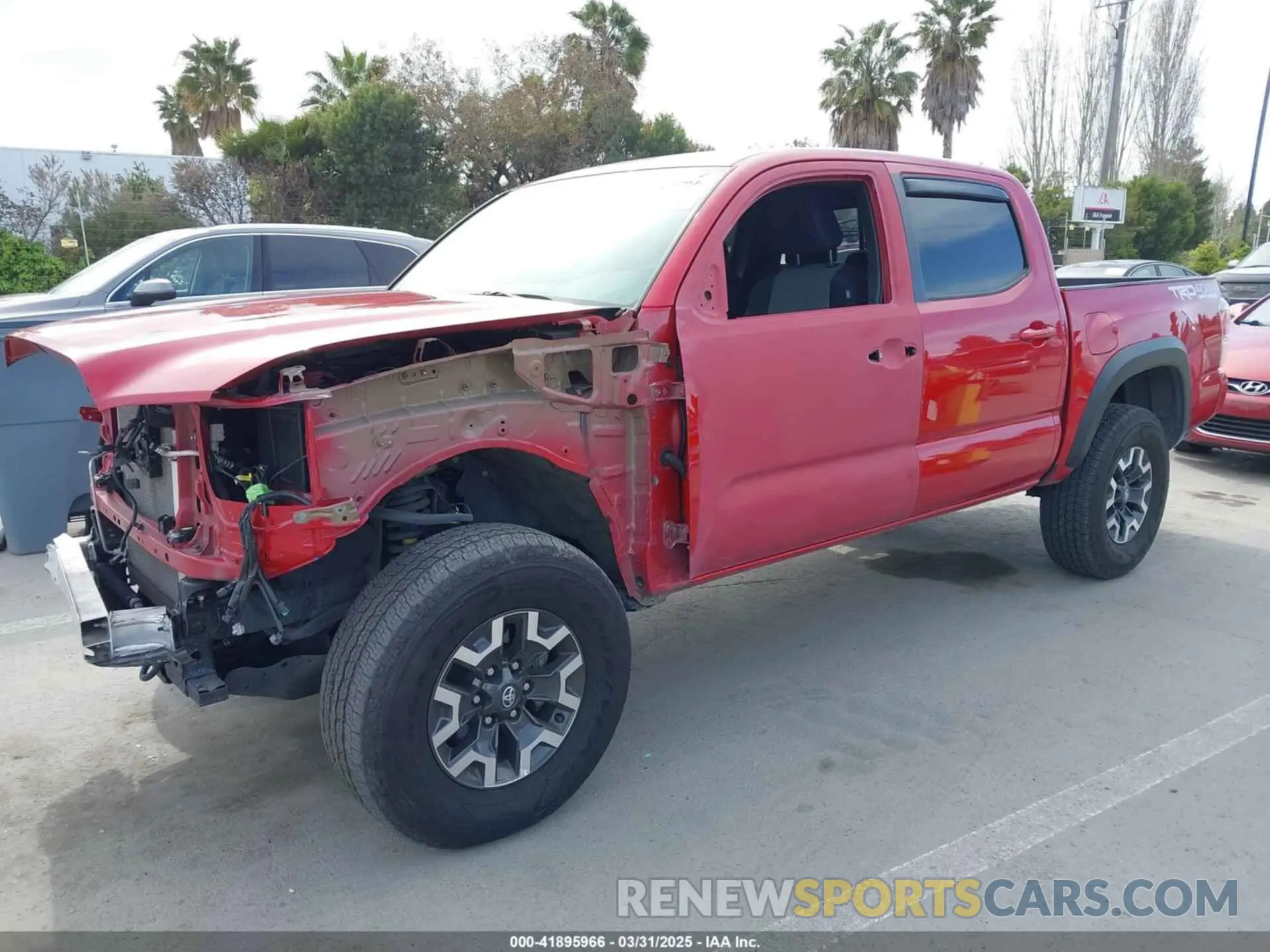 2 fotografías del automóvil dañado 3TMCZ5AN0MM416627 TOYOTA TACOMA 2021
