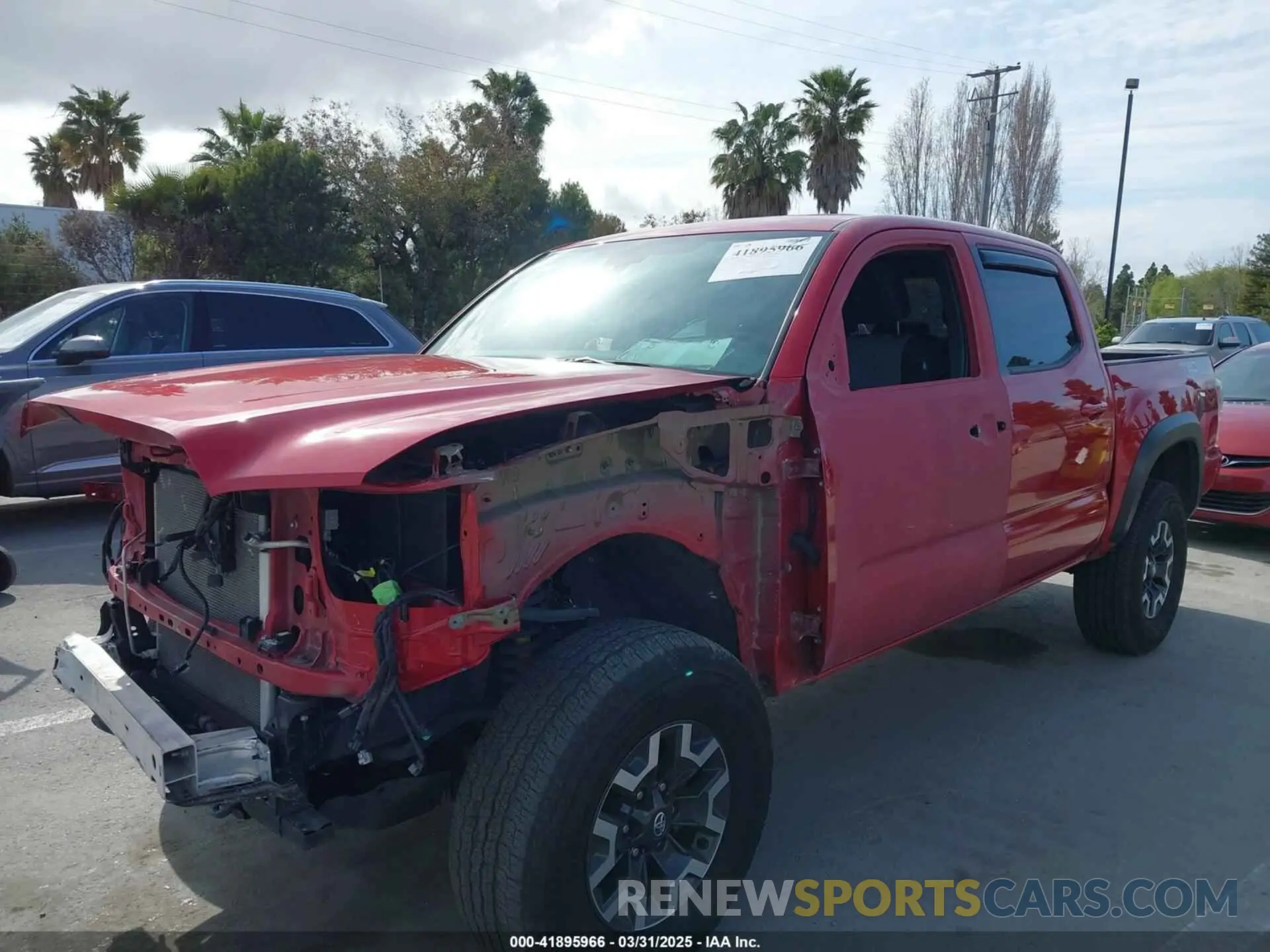 6 fotografías del automóvil dañado 3TMCZ5AN0MM416627 TOYOTA TACOMA 2021