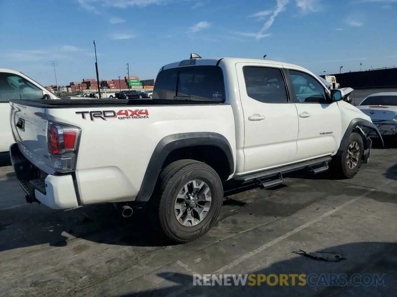 3 fotografías del automóvil dañado 3TMCZ5AN0MM434304 TOYOTA TACOMA 2021