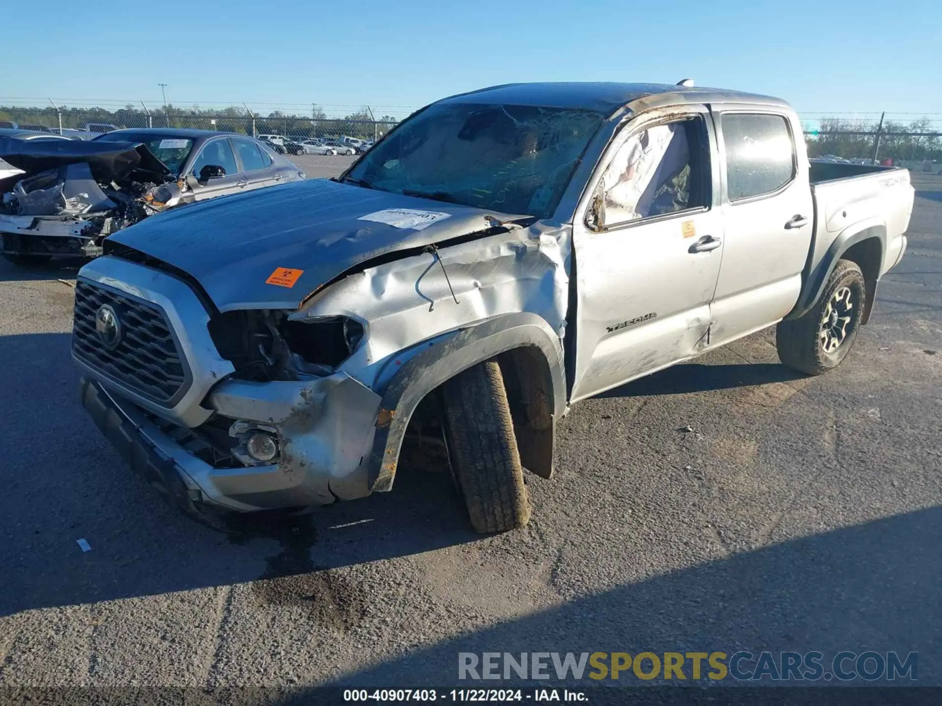 6 fotografías del automóvil dañado 3TMCZ5AN0MM436828 TOYOTA TACOMA 2021