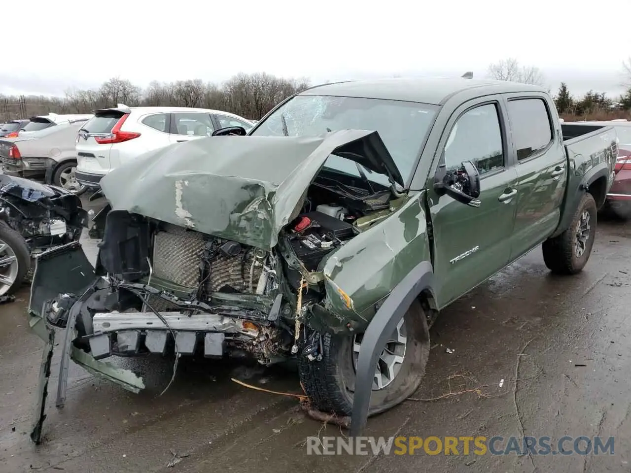 1 fotografías del automóvil dañado 3TMCZ5AN0MM437946 TOYOTA TACOMA 2021