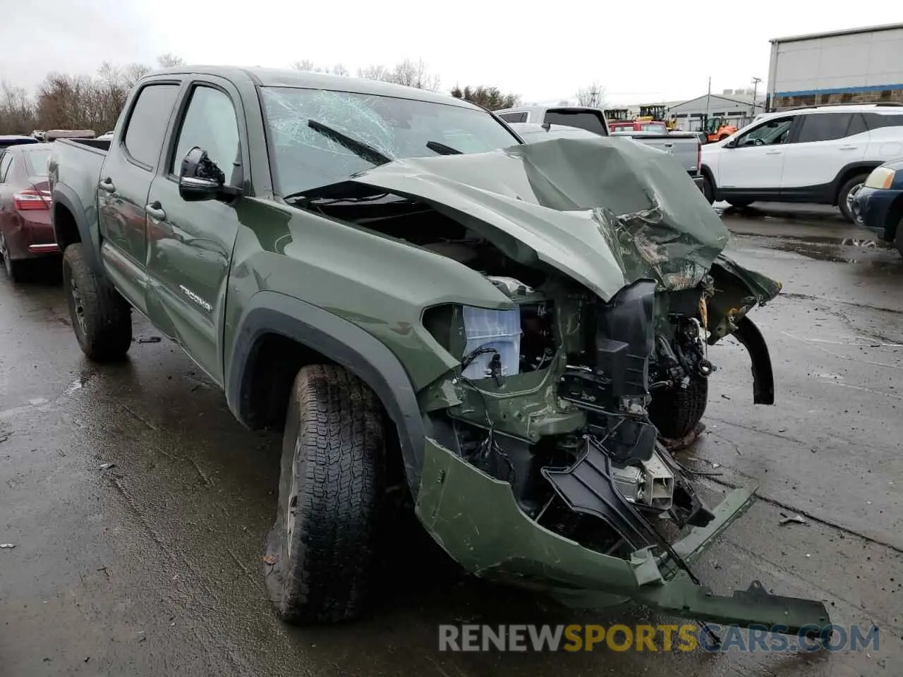 4 fotografías del automóvil dañado 3TMCZ5AN0MM437946 TOYOTA TACOMA 2021