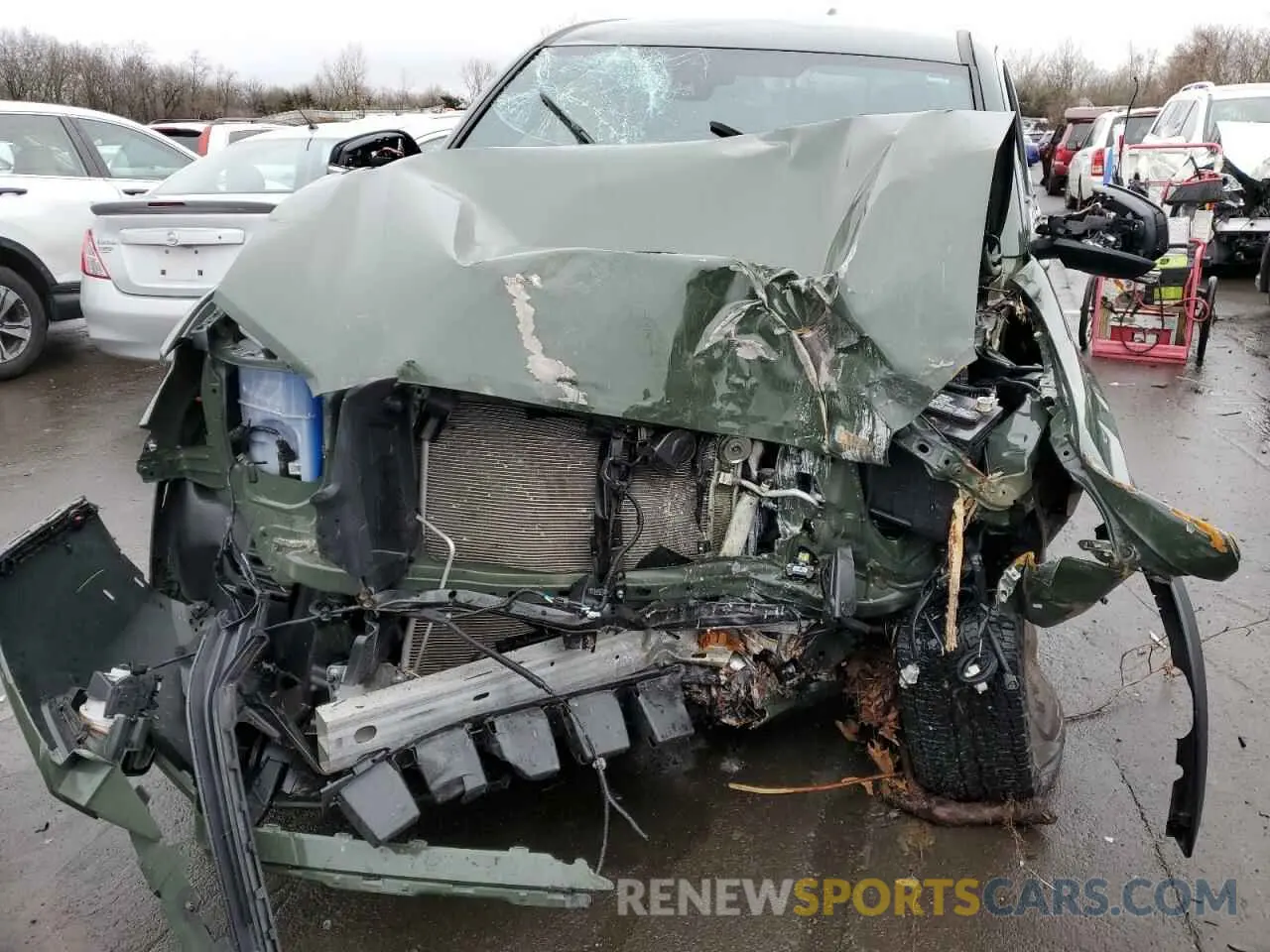5 fotografías del automóvil dañado 3TMCZ5AN0MM437946 TOYOTA TACOMA 2021