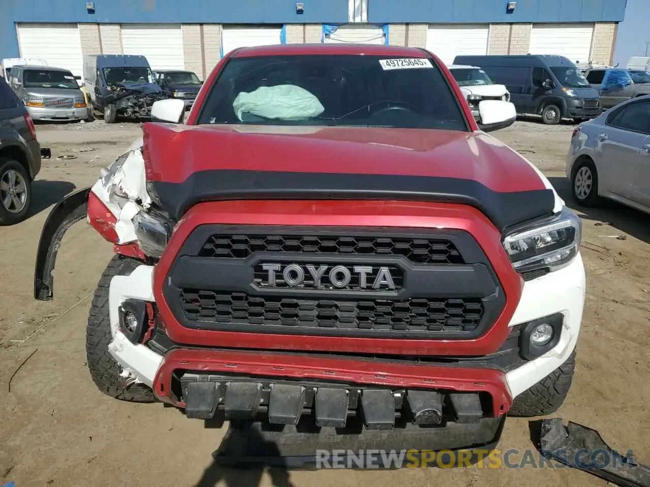 5 fotografías del automóvil dañado 3TMCZ5AN0MM449983 TOYOTA TACOMA 2021