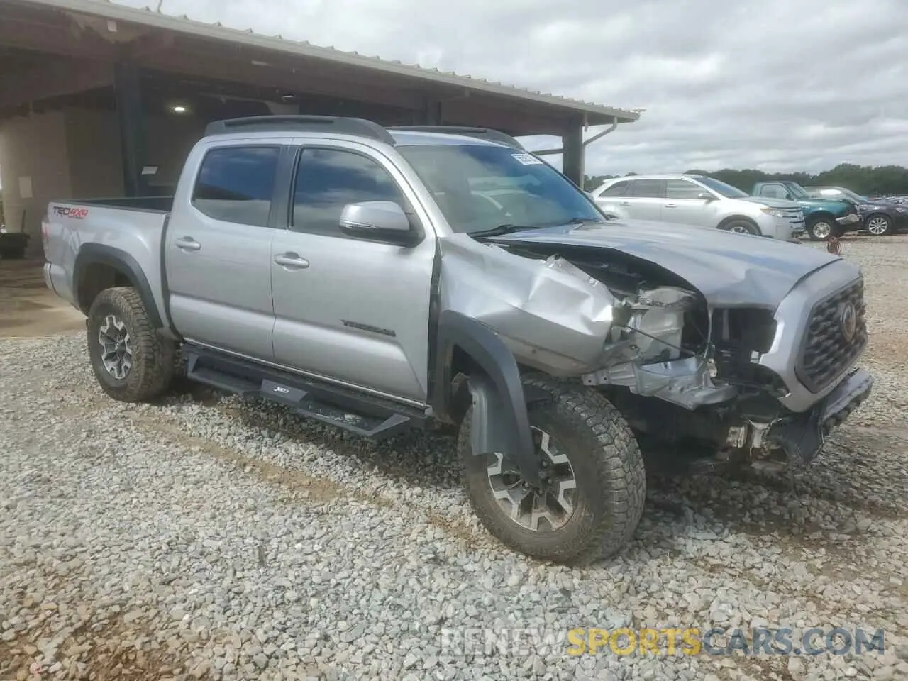 4 fotografías del automóvil dañado 3TMCZ5AN2MM374106 TOYOTA TACOMA 2021