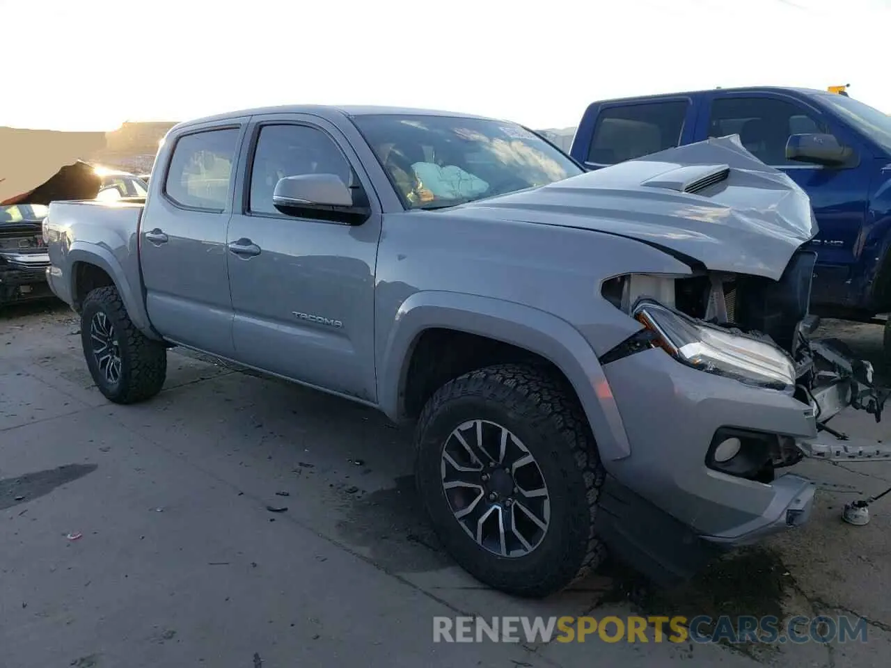 4 fotografías del automóvil dañado 3TMCZ5AN2MM411350 TOYOTA TACOMA 2021