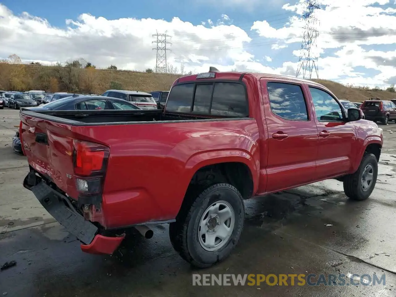 3 fotografías del automóvil dañado 3TMCZ5AN2MM418041 TOYOTA TACOMA 2021