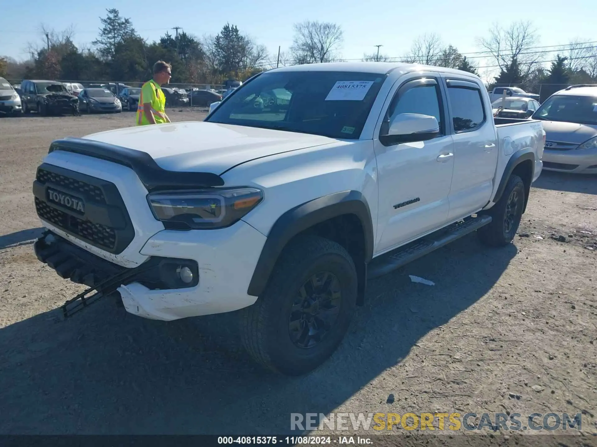 2 fotografías del automóvil dañado 3TMCZ5AN3MM395708 TOYOTA TACOMA 2021