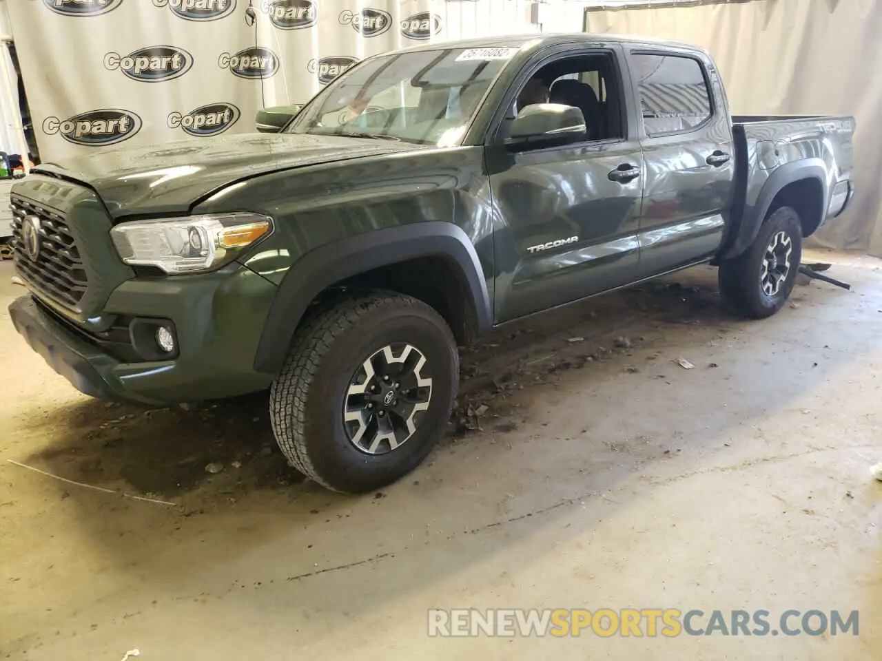 2 fotografías del automóvil dañado 3TMCZ5AN3MM451890 TOYOTA TACOMA 2021