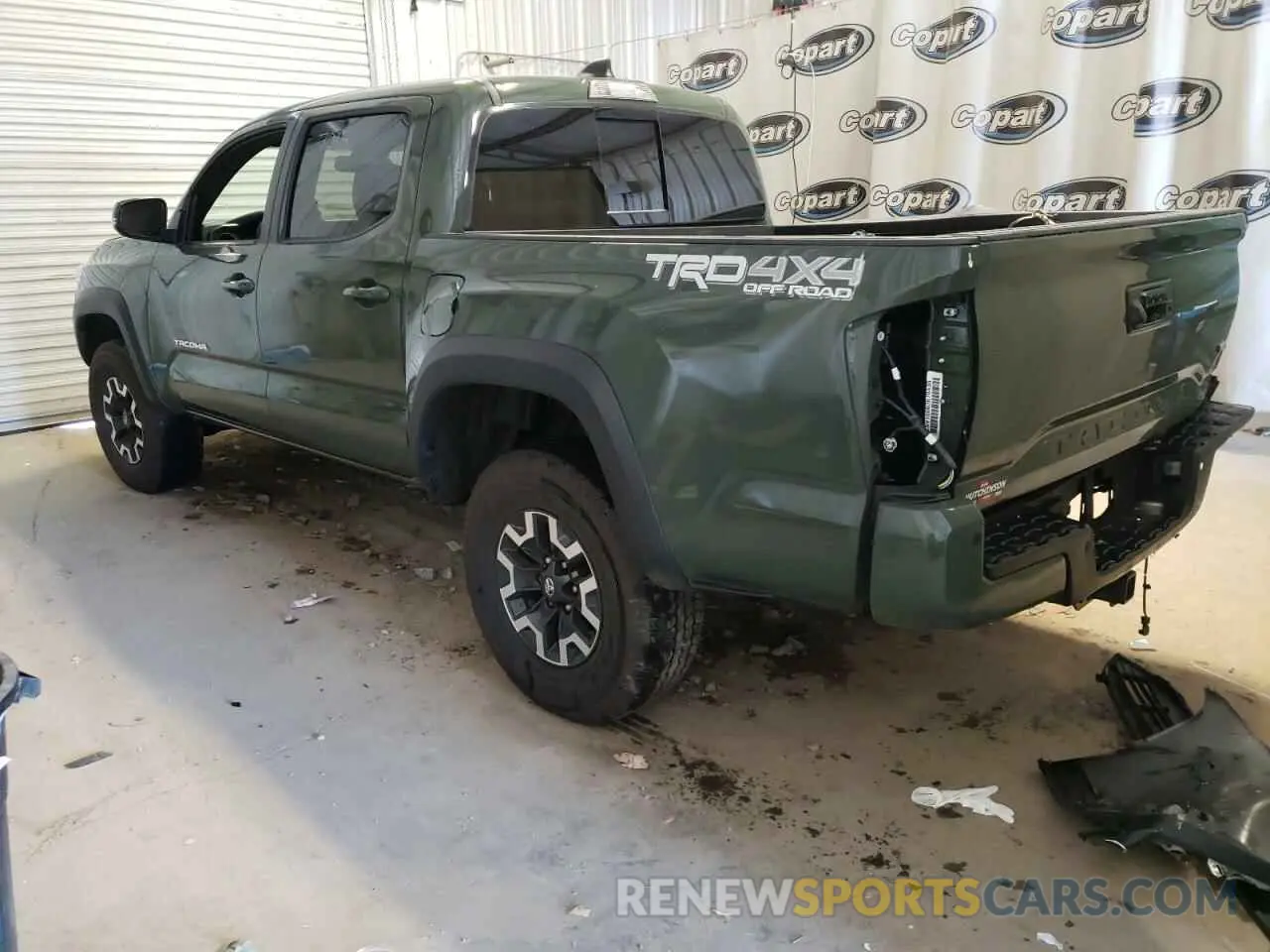 3 fotografías del automóvil dañado 3TMCZ5AN3MM451890 TOYOTA TACOMA 2021