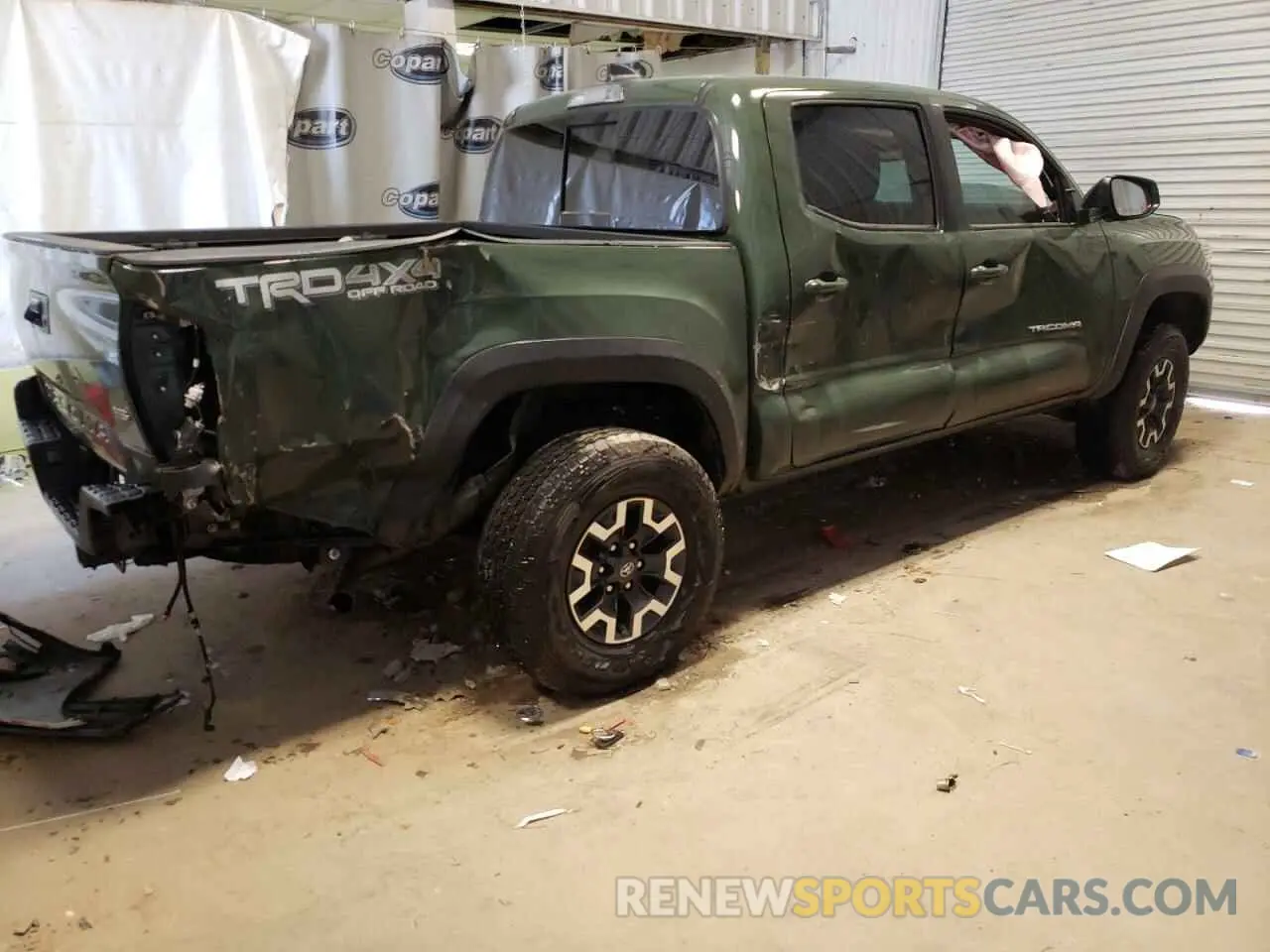 4 fotografías del automóvil dañado 3TMCZ5AN3MM451890 TOYOTA TACOMA 2021