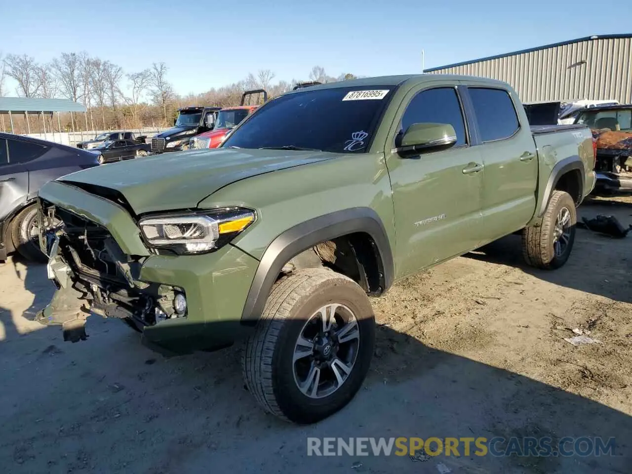 1 fotografías del automóvil dañado 3TMCZ5AN4MM371496 TOYOTA TACOMA 2021