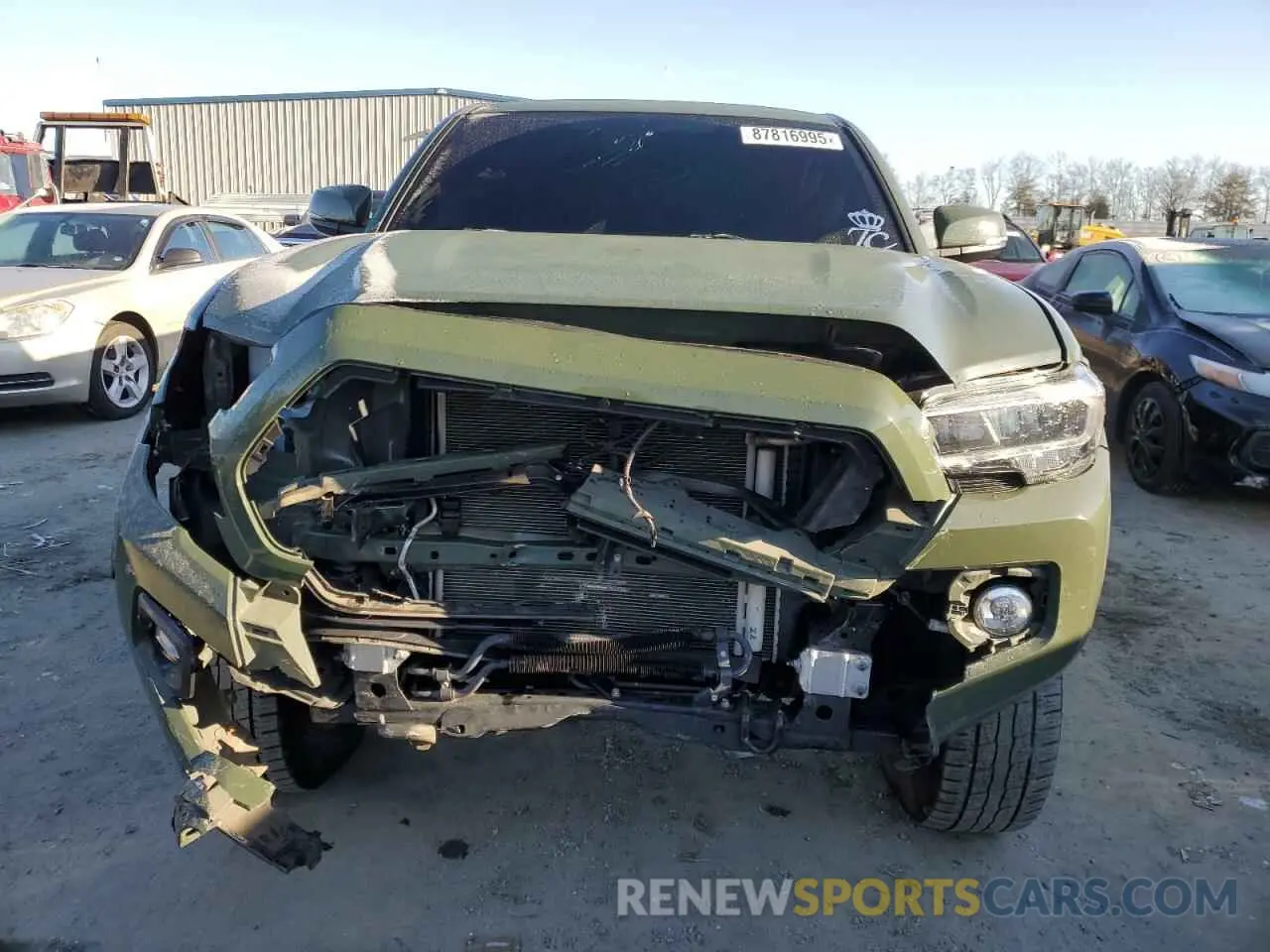 5 fotografías del automóvil dañado 3TMCZ5AN4MM371496 TOYOTA TACOMA 2021