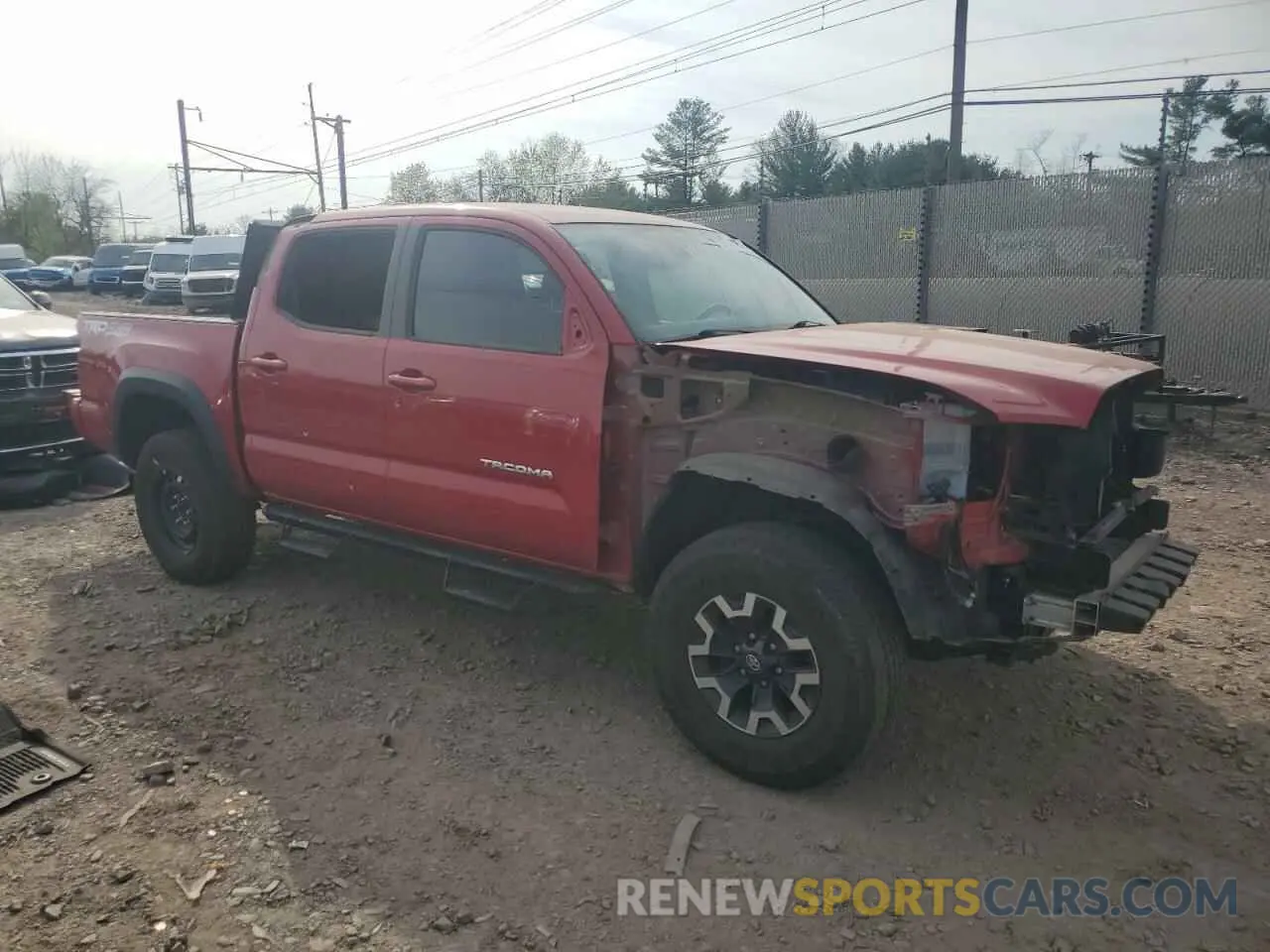 4 fotografías del automóvil dañado 3TMCZ5AN4MM394406 TOYOTA TACOMA 2021