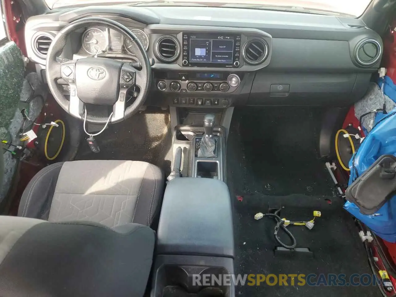 8 fotografías del automóvil dañado 3TMCZ5AN4MM394406 TOYOTA TACOMA 2021