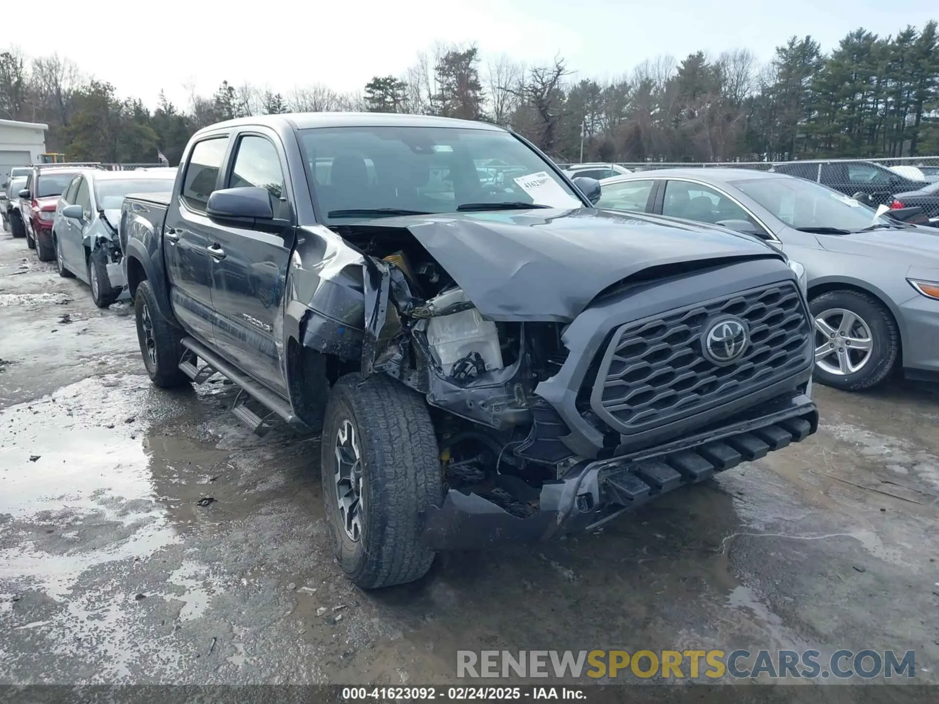 6 fotografías del automóvil dañado 3TMCZ5AN4MM405467 TOYOTA TACOMA 2021