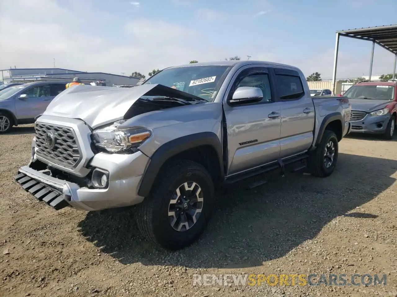 2 fotografías del automóvil dañado 3TMCZ5AN4MM426142 TOYOTA TACOMA 2021